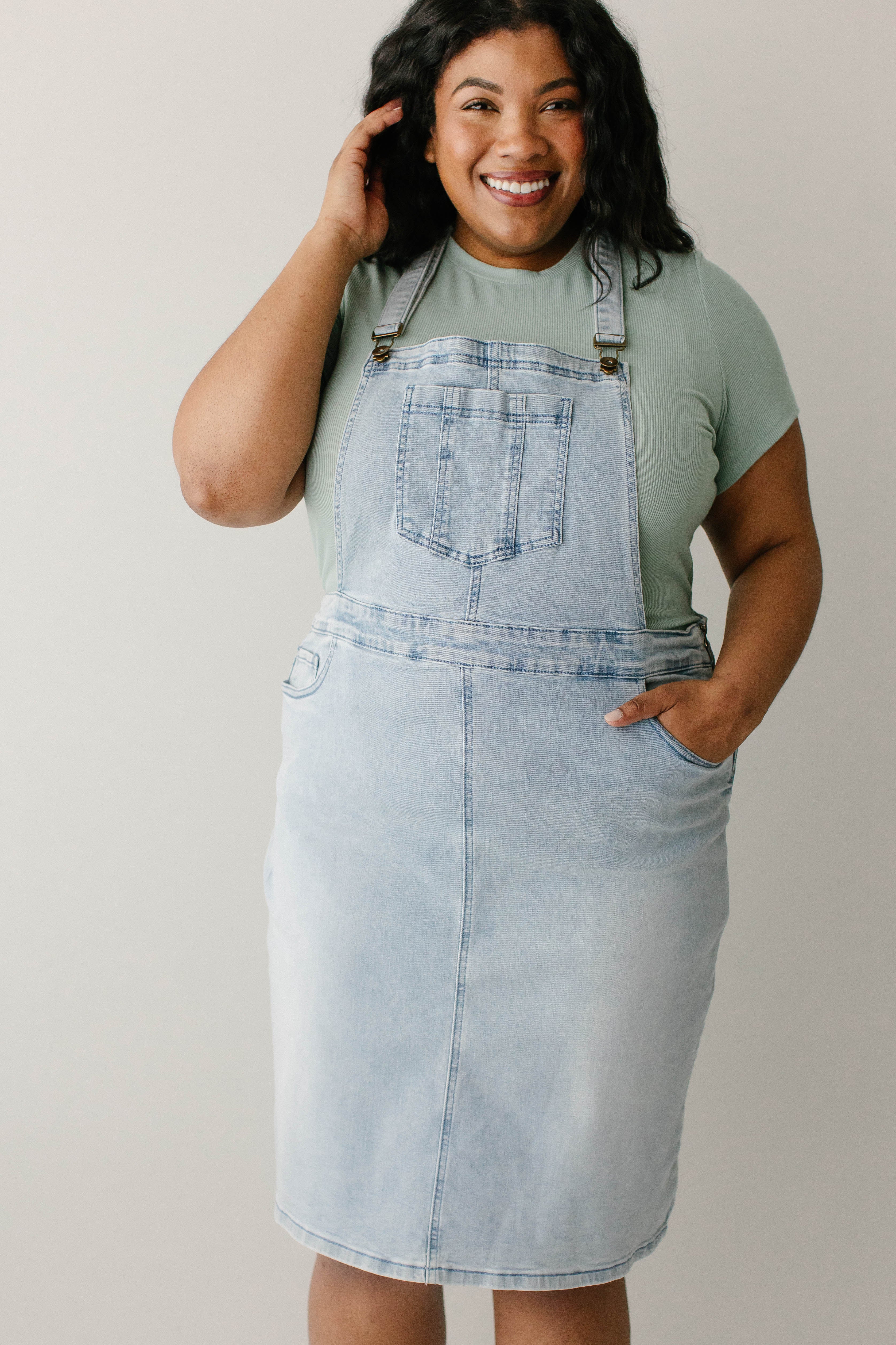 Emerson Denim Skirt Overalls FINAL SALE - Image 9
