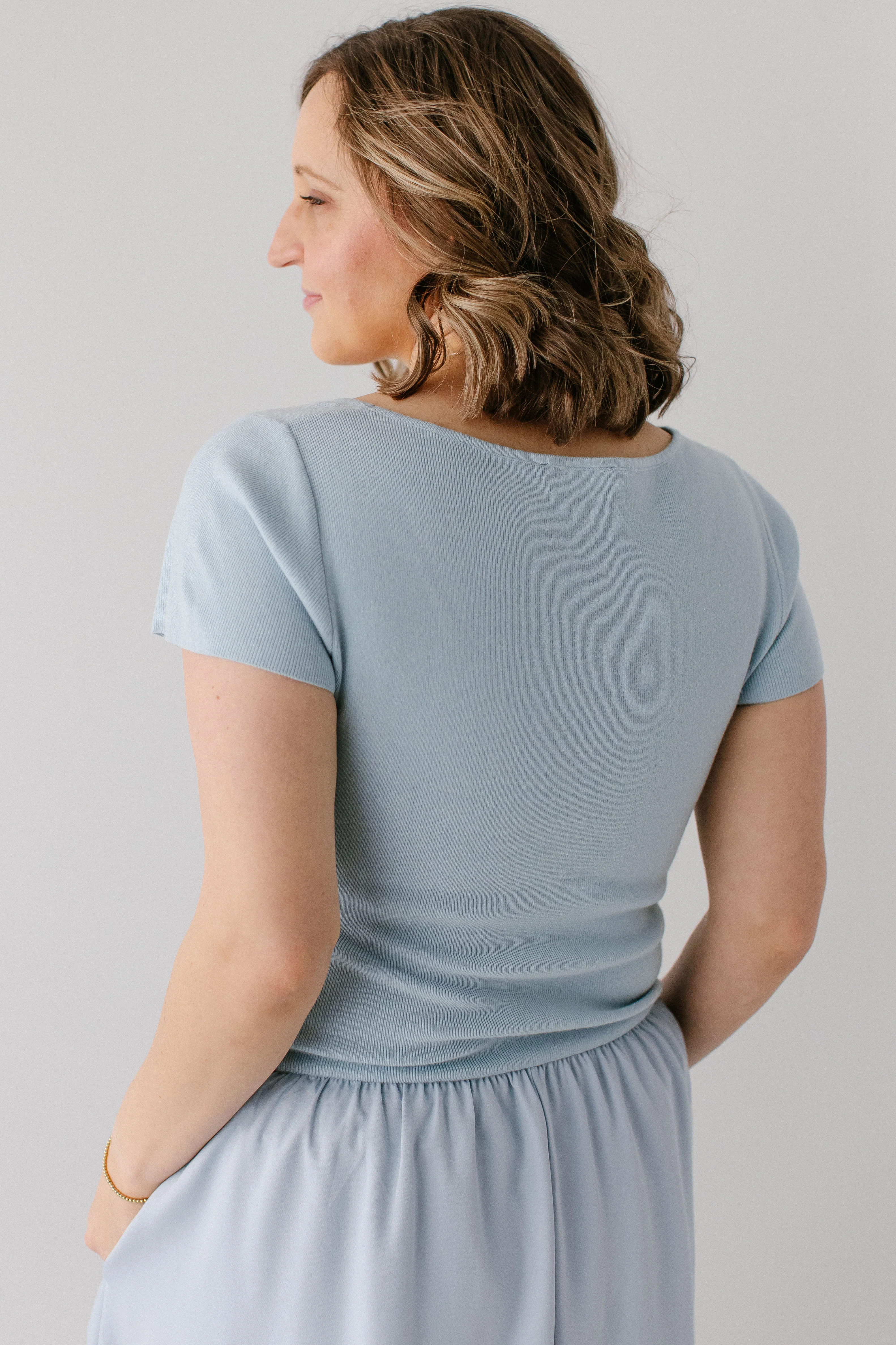 'Emmett' Muted Satin Sweater Mixed Maxi Dress FINAL SALE - Image 6