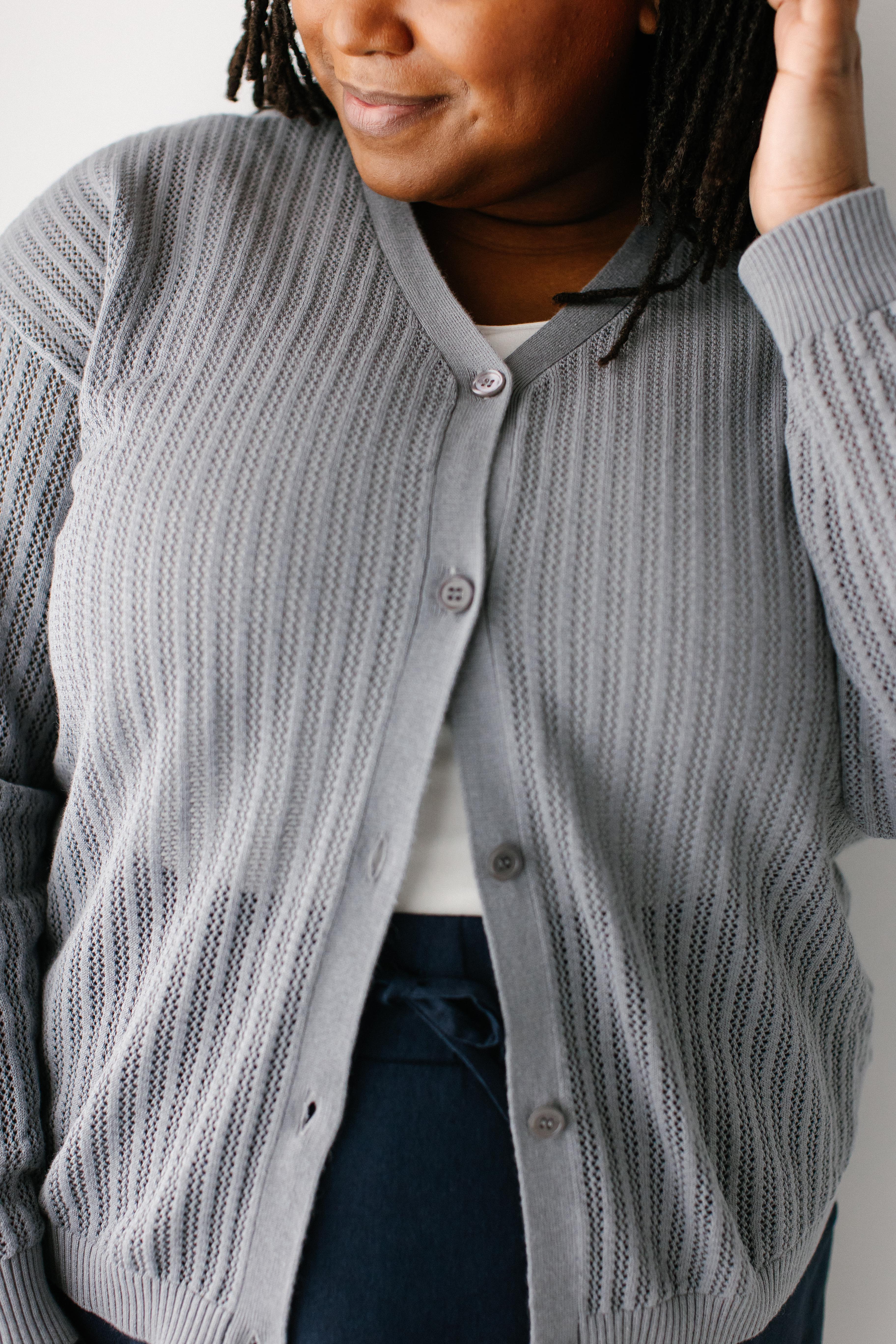 Erica Button Down Open Knit Cardigan - Image 13