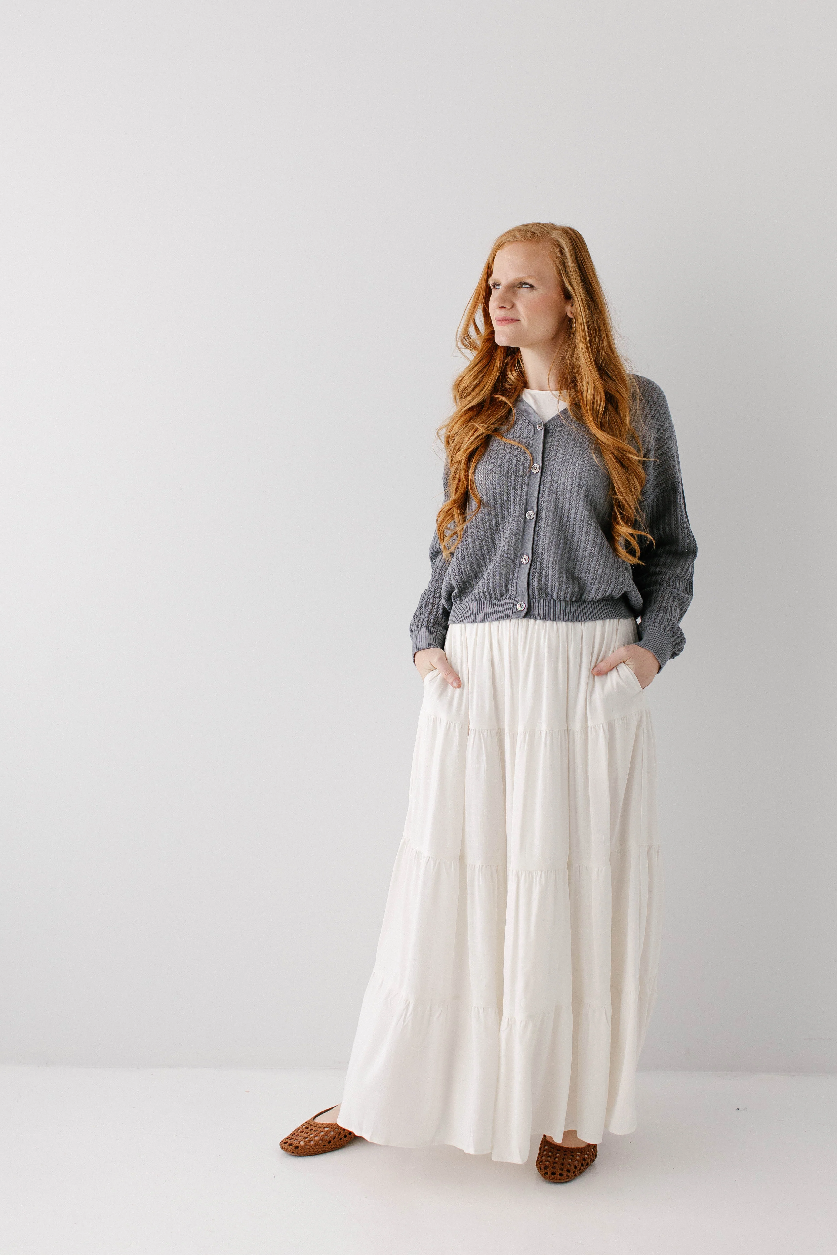 Erica Button Down Open Knit Cardigan - Image 8