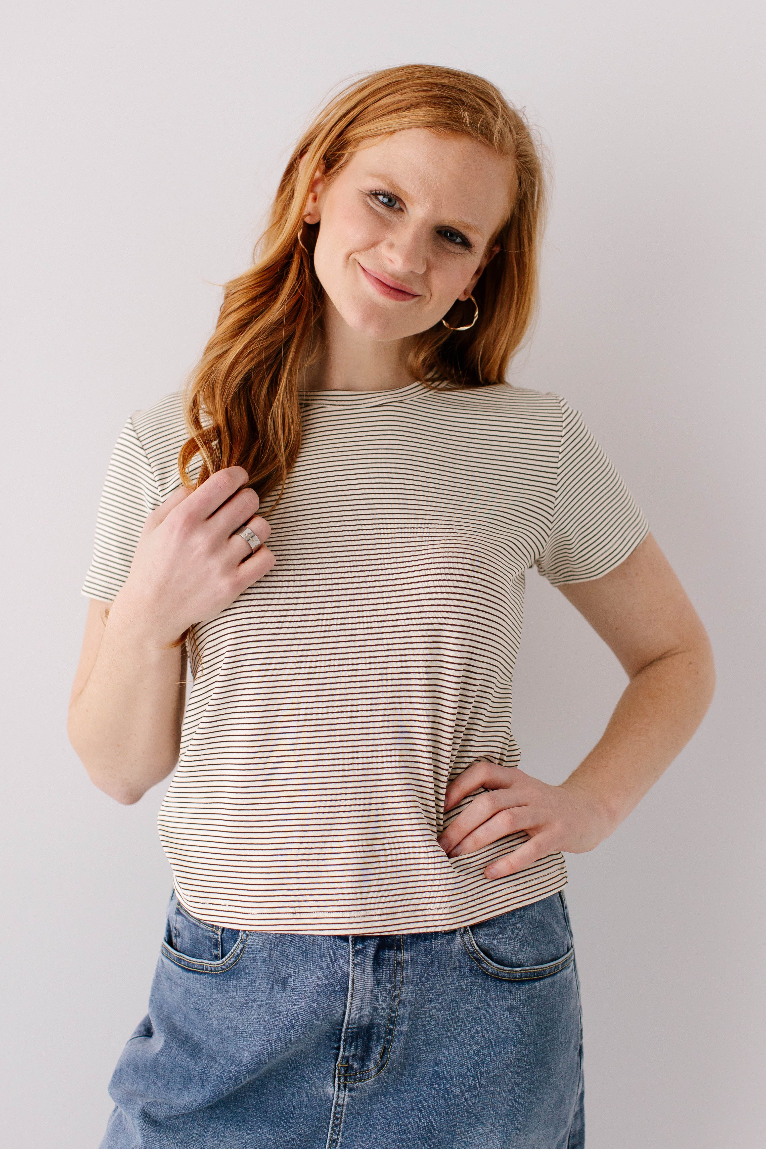 'Erik' Pinstripe Top