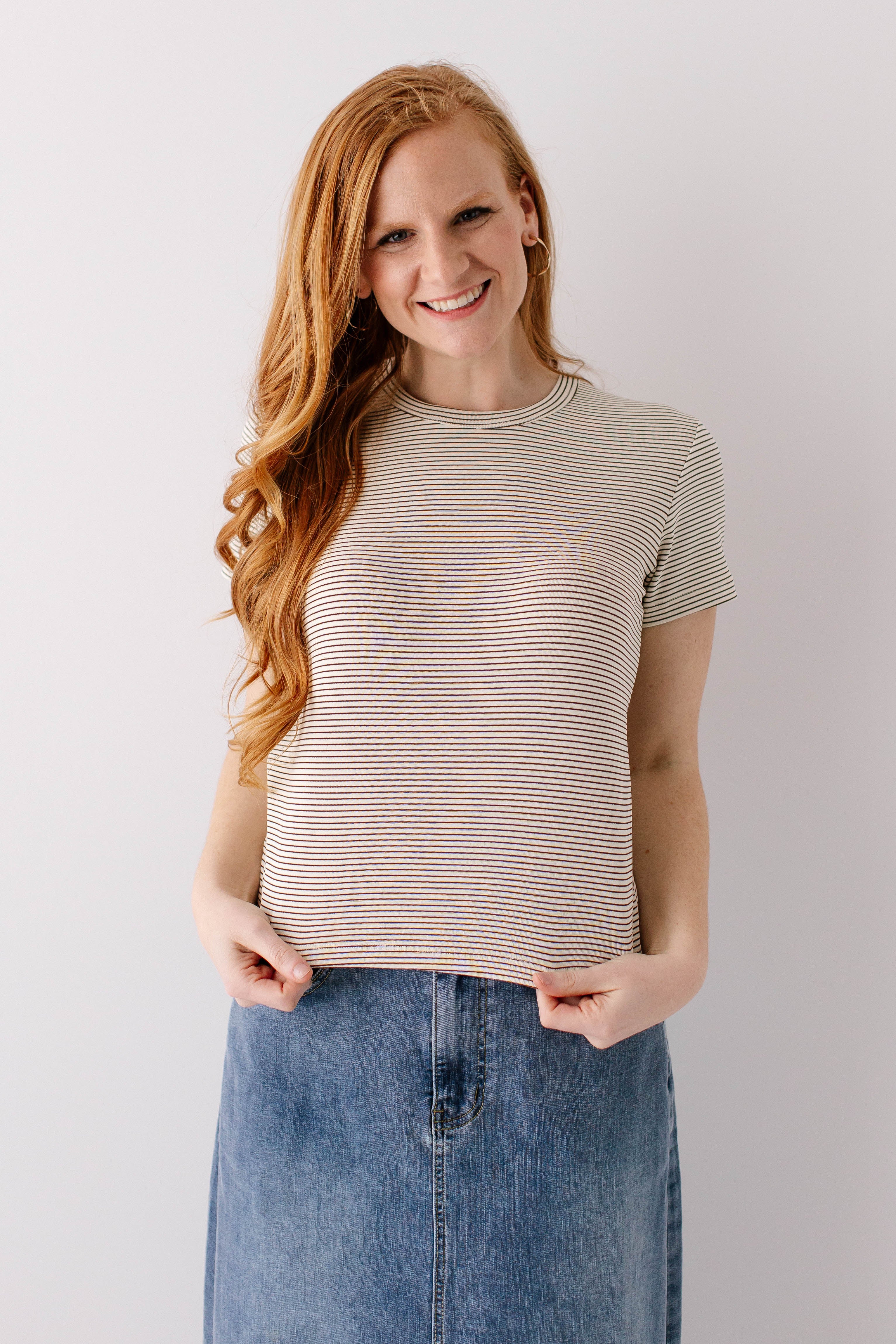 'Erik' Pinstripe Top - Image 2