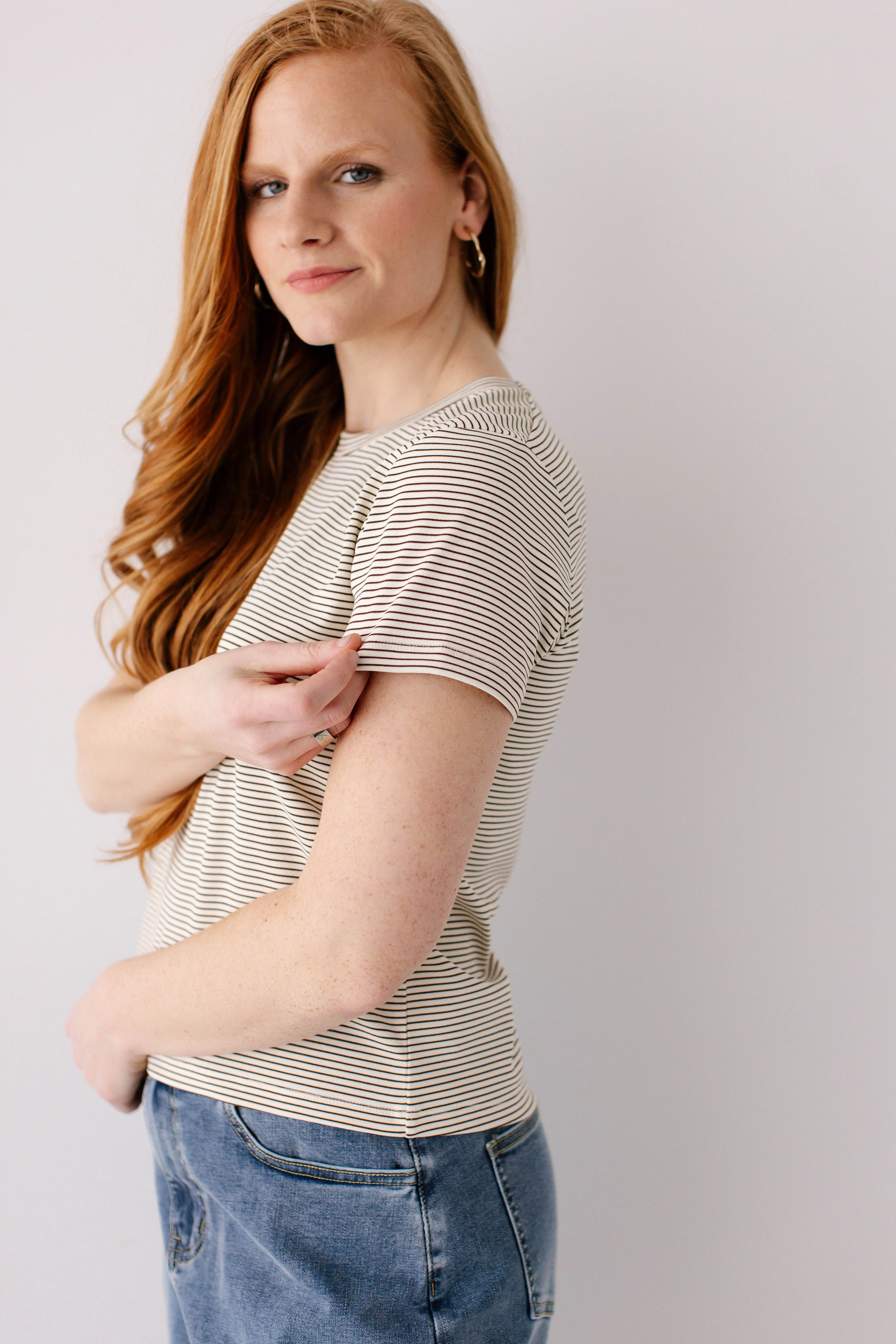 'Erik' Pinstripe Top - Image 3