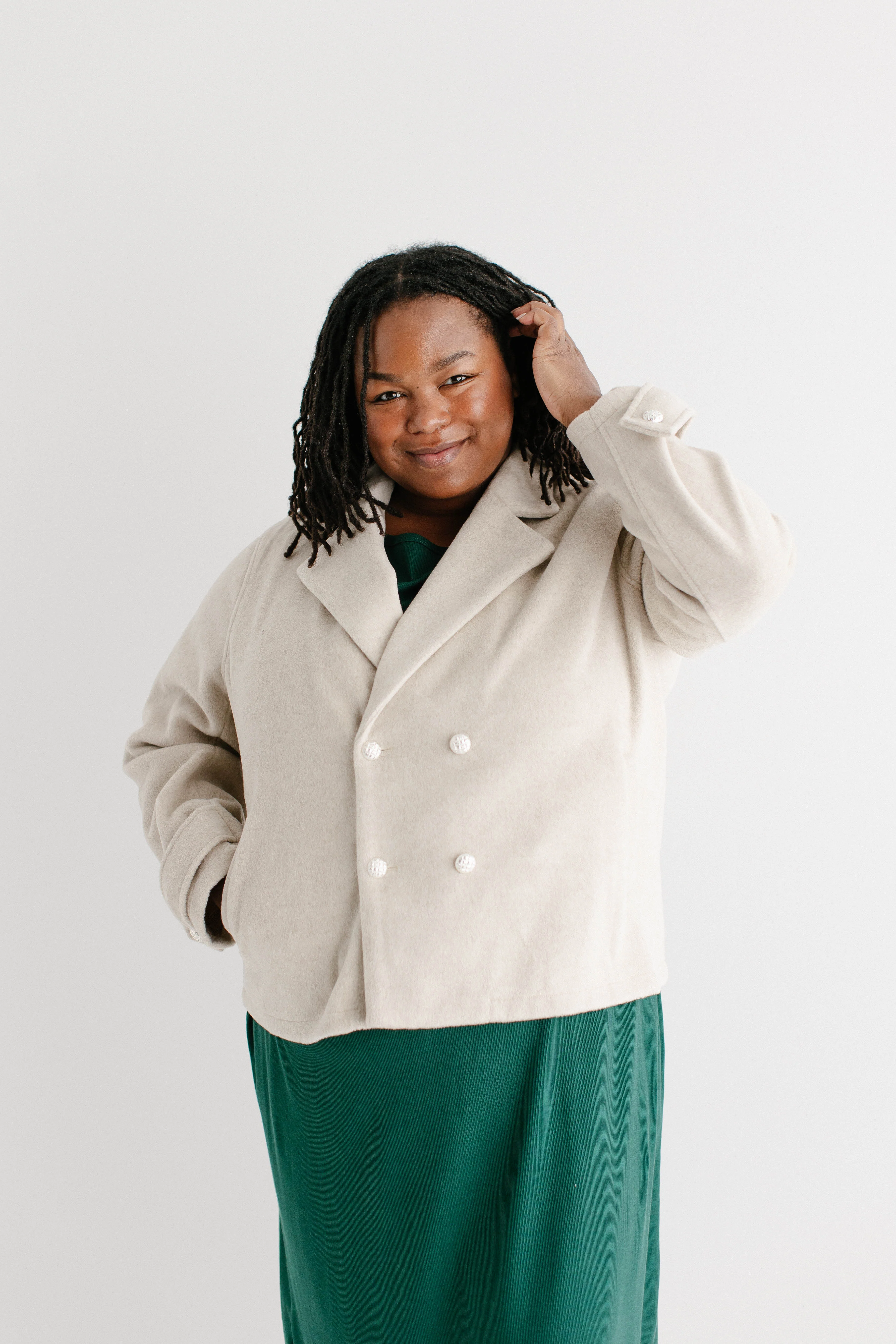 'Felicia' Double Breasted Peacoat FINAL SALE