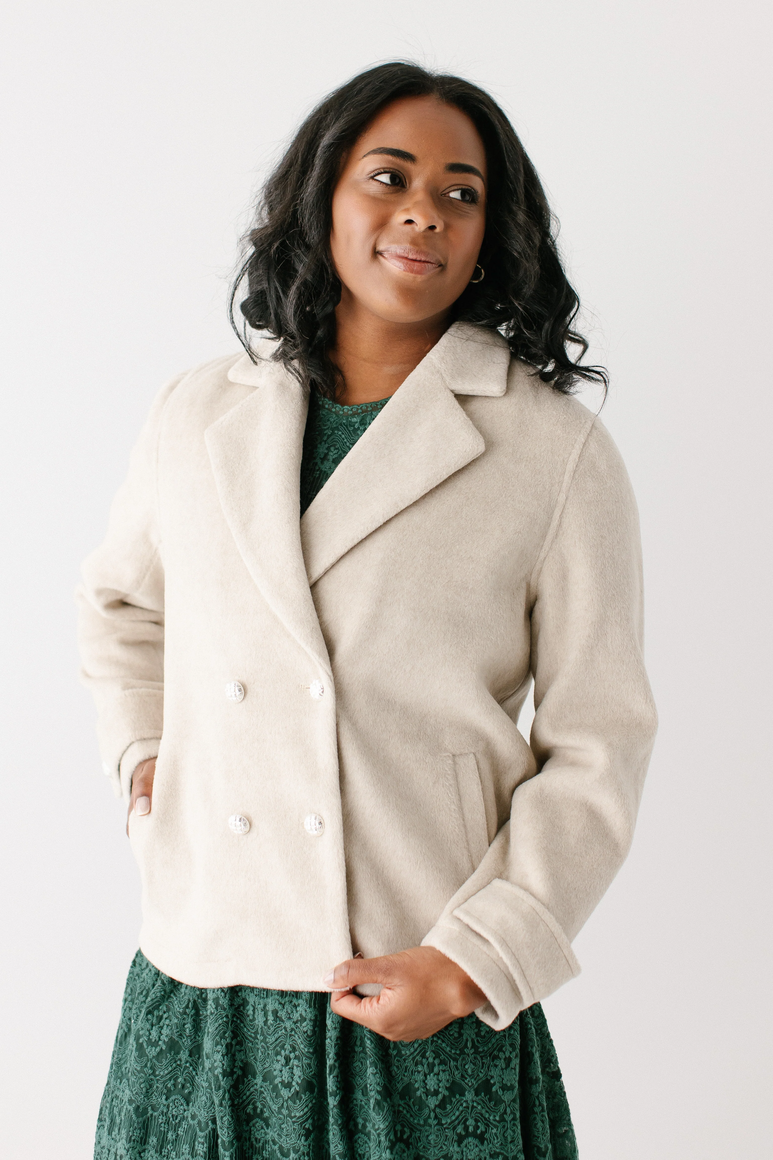 'Felicia' Double Breasted Peacoat FINAL SALE - Image 2