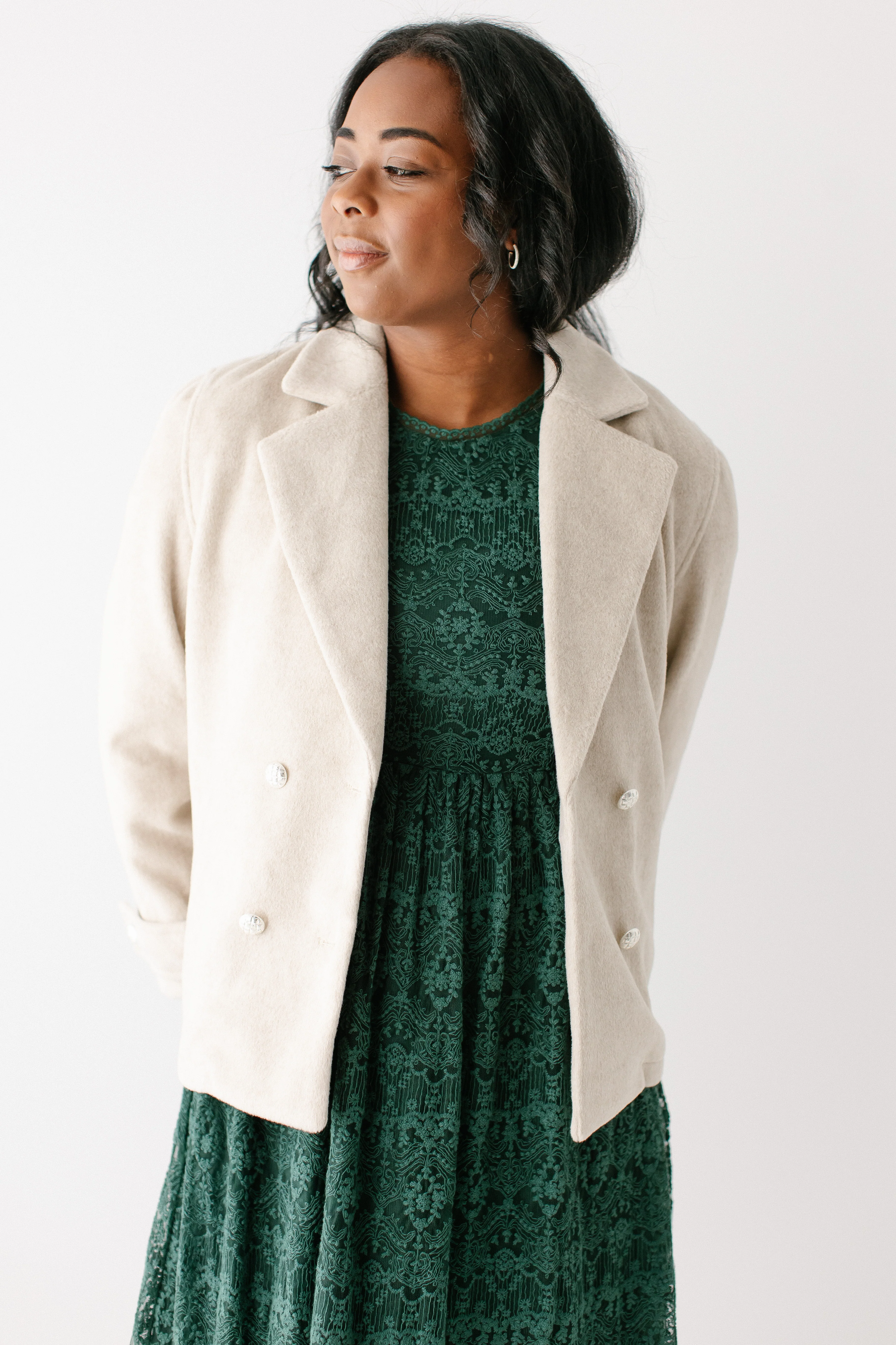 'Felicia' Double Breasted Peacoat FINAL SALE - Image 3