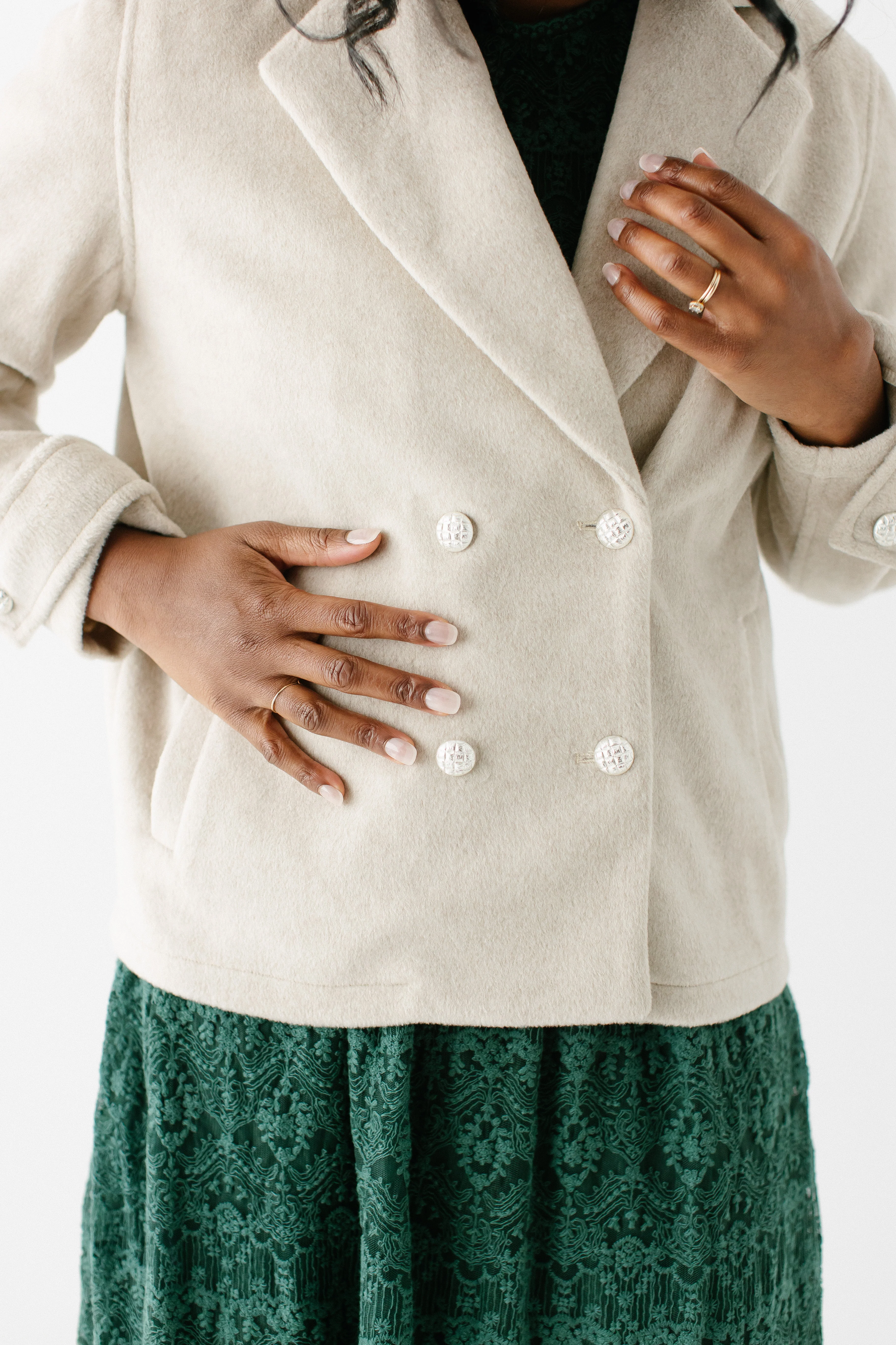 'Felicia' Double Breasted Peacoat FINAL SALE - Image 7