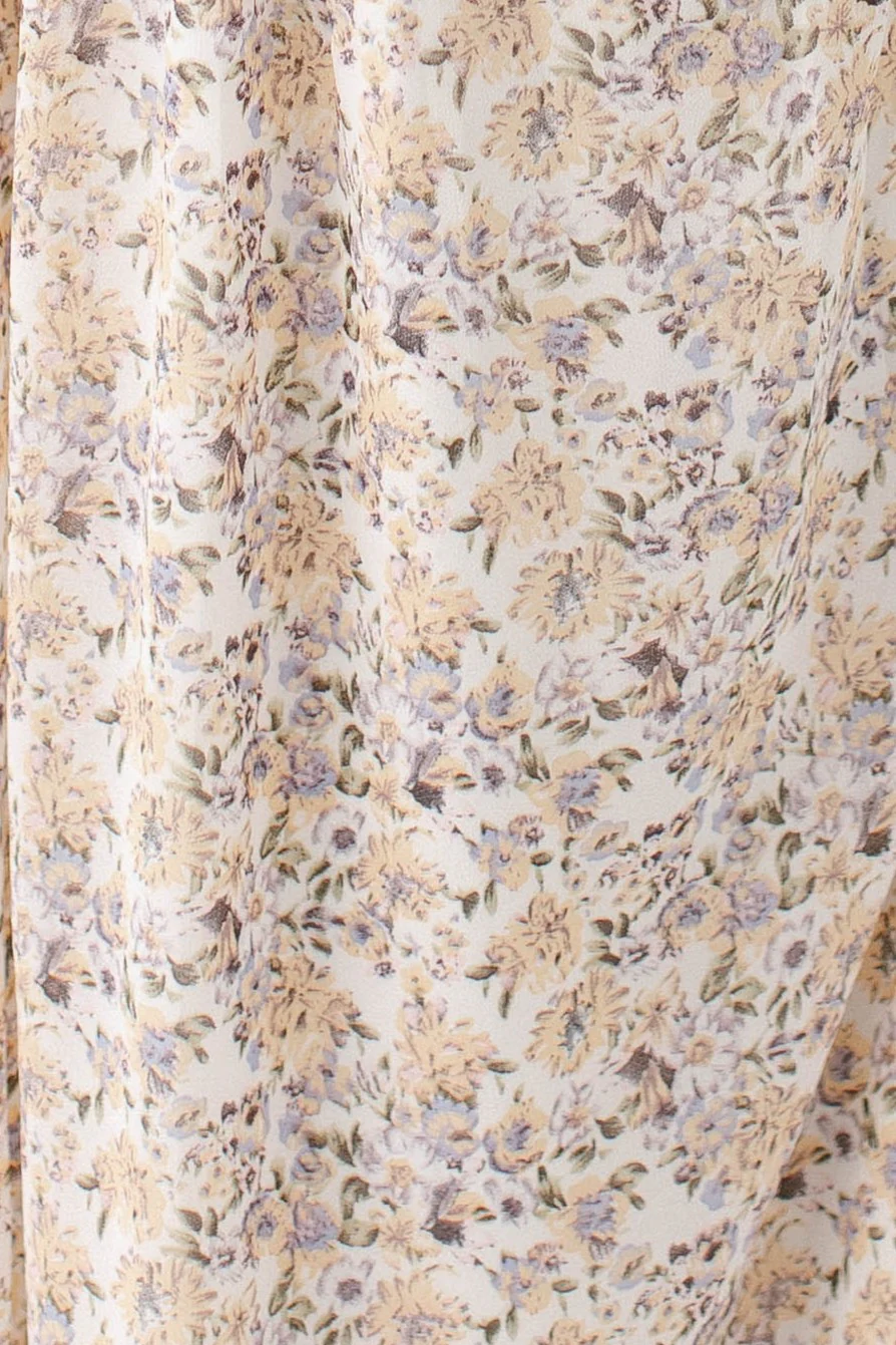 Felicity Girl Floral Print Smocked Waist Dress FINAL SALE - Image 5