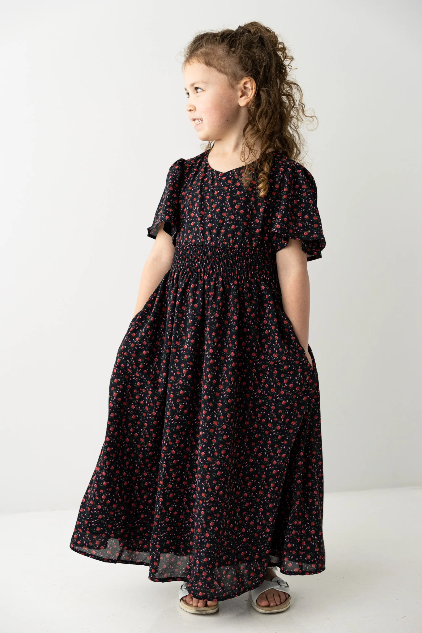 Felicity Girl Rose Print Dress