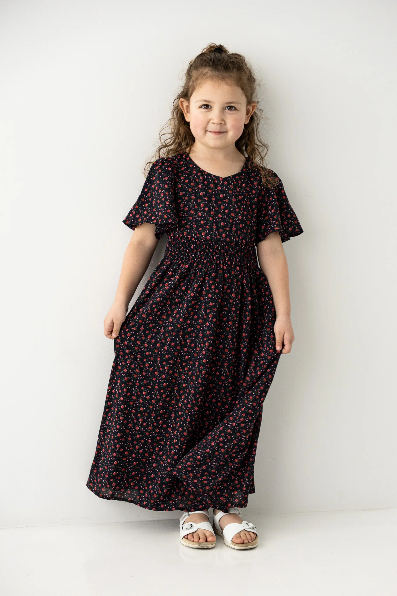 Felicity Girl Rose Print Dress - Image 2