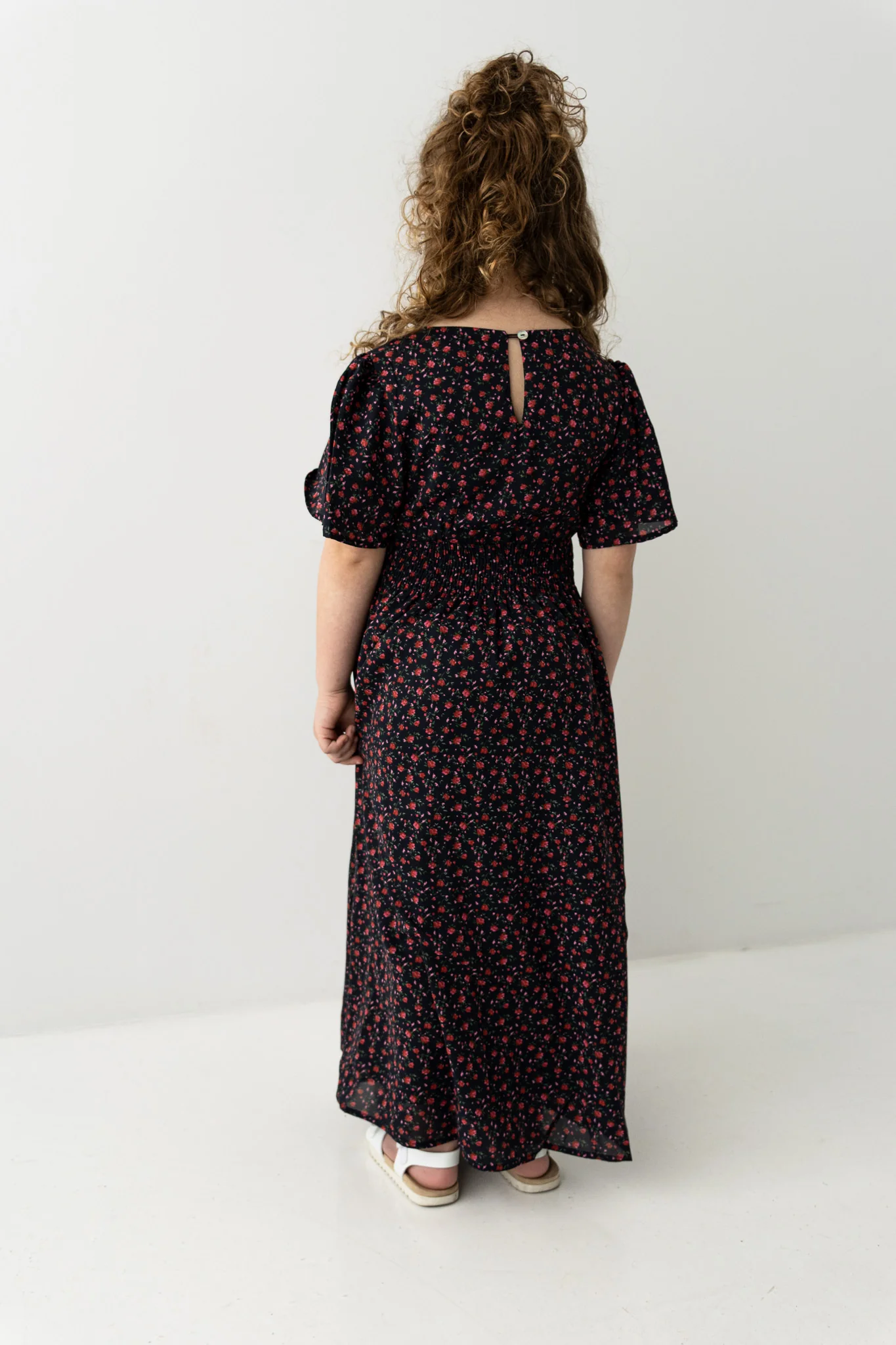 Felicity Girl Rose Print Dress - Image 5