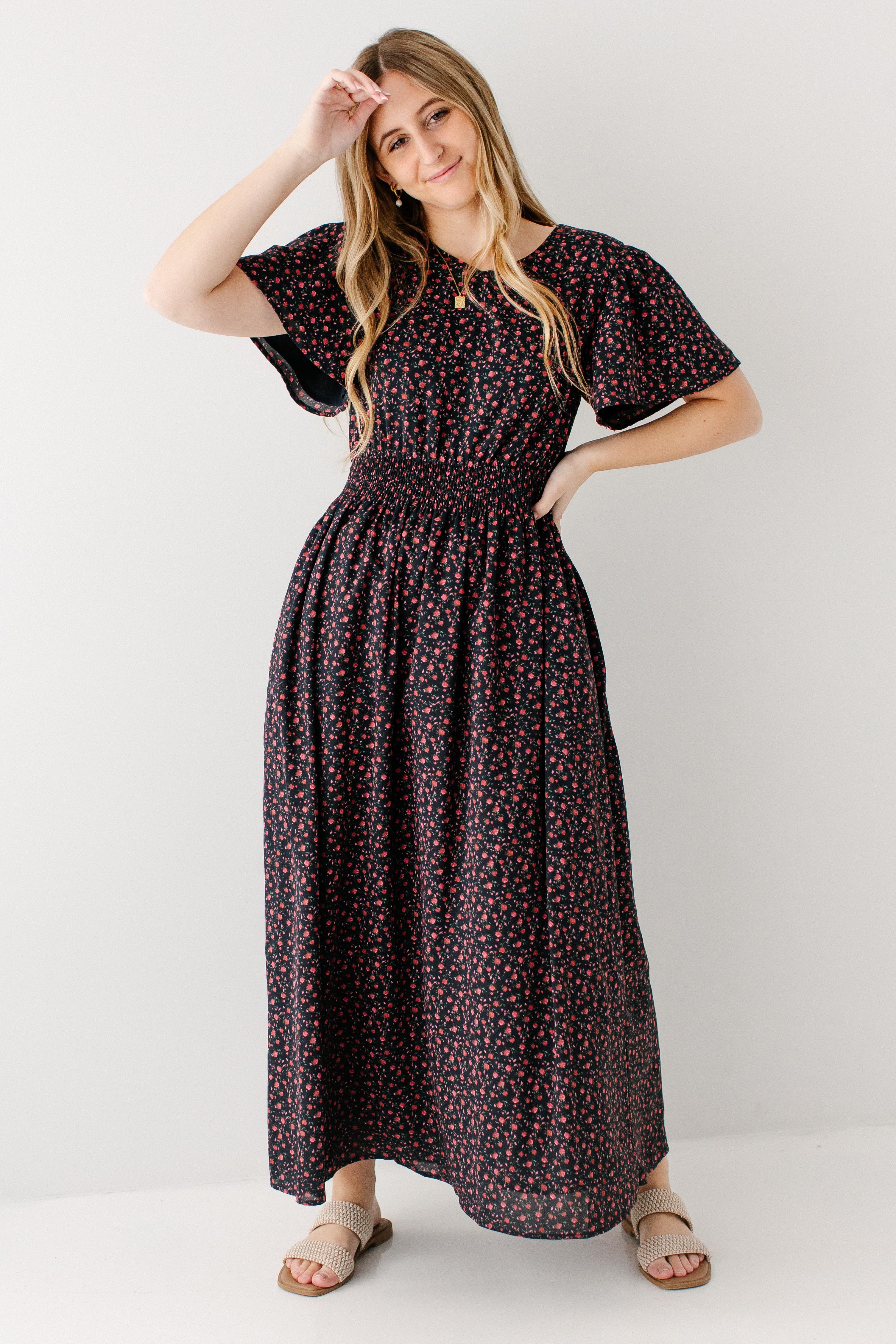 Felicity Rose Print Maxi Dress