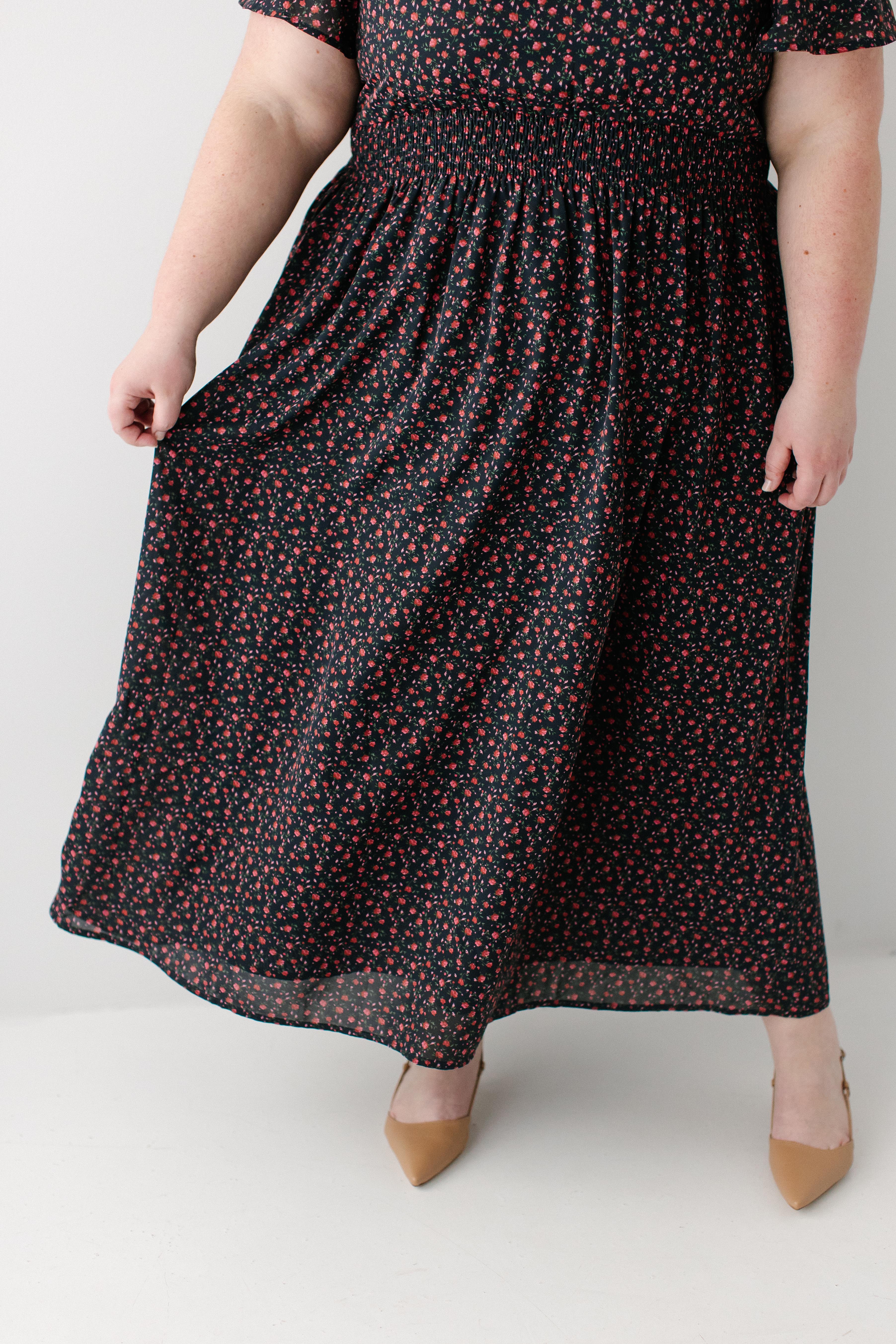 Felicity Rose Print Maxi Dress - Image 10