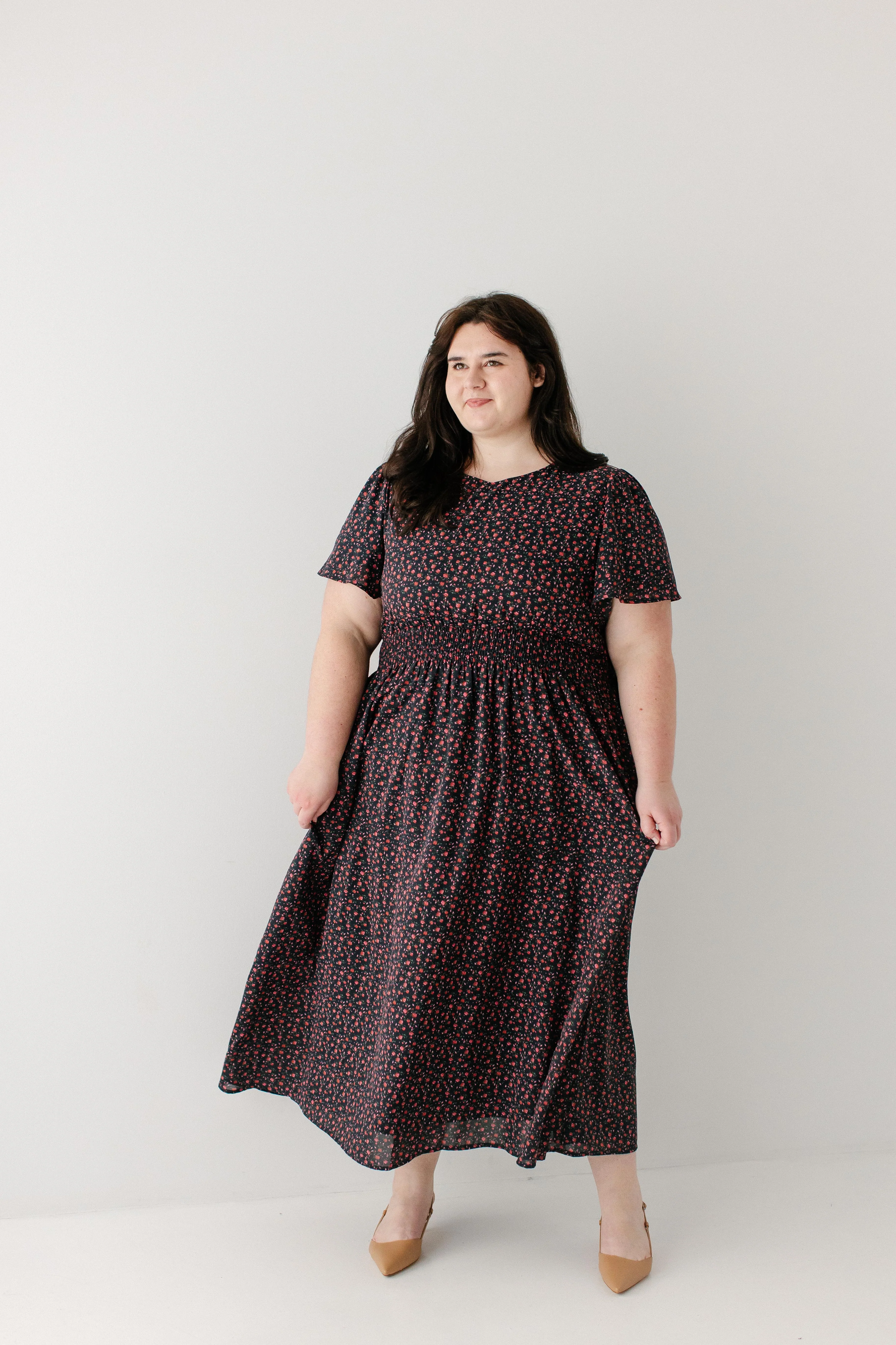 Felicity Rose Print Maxi Dress - Image 8