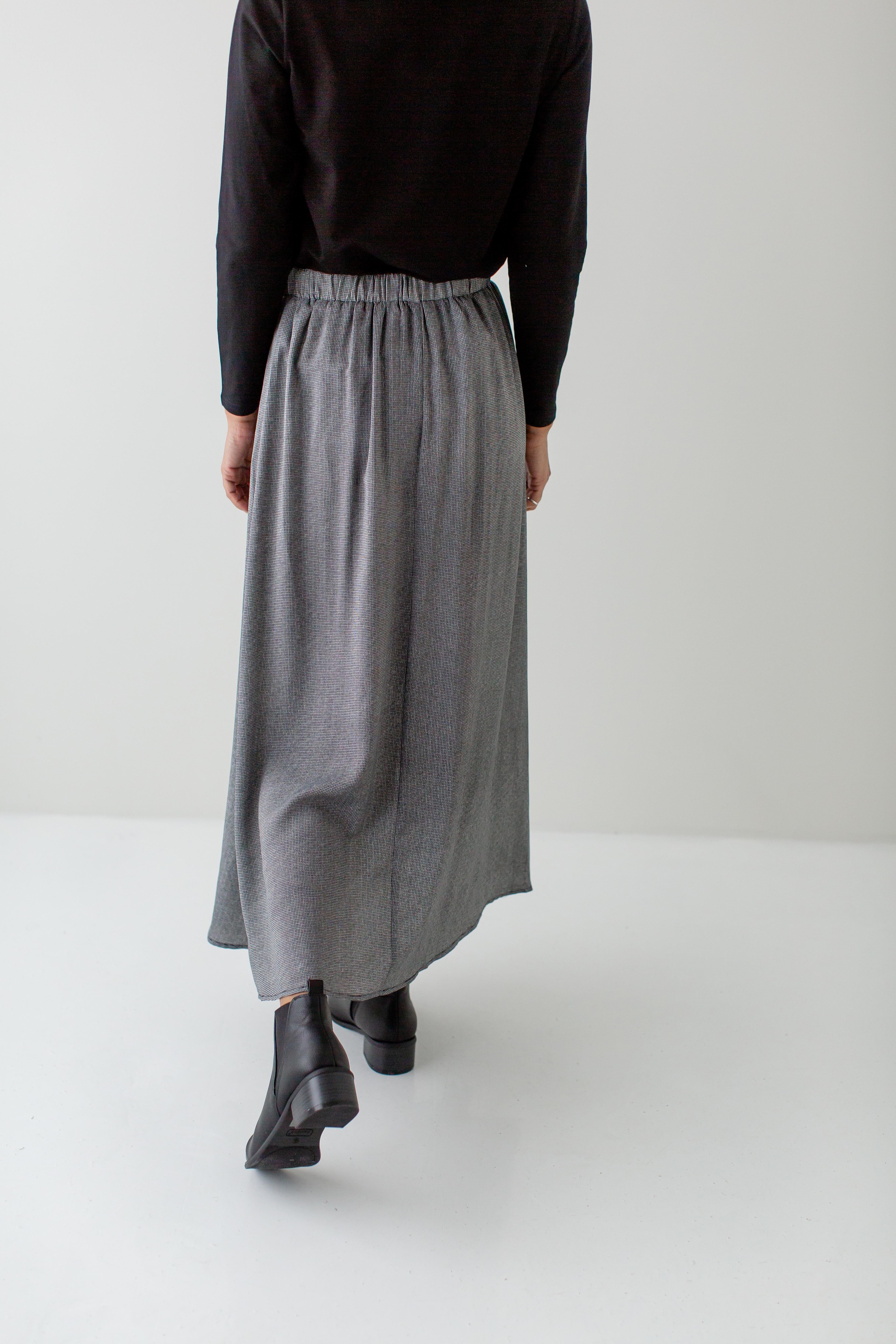 'Gables' Mini Gingham Maxi Skirt FINAL SALE - Image 3