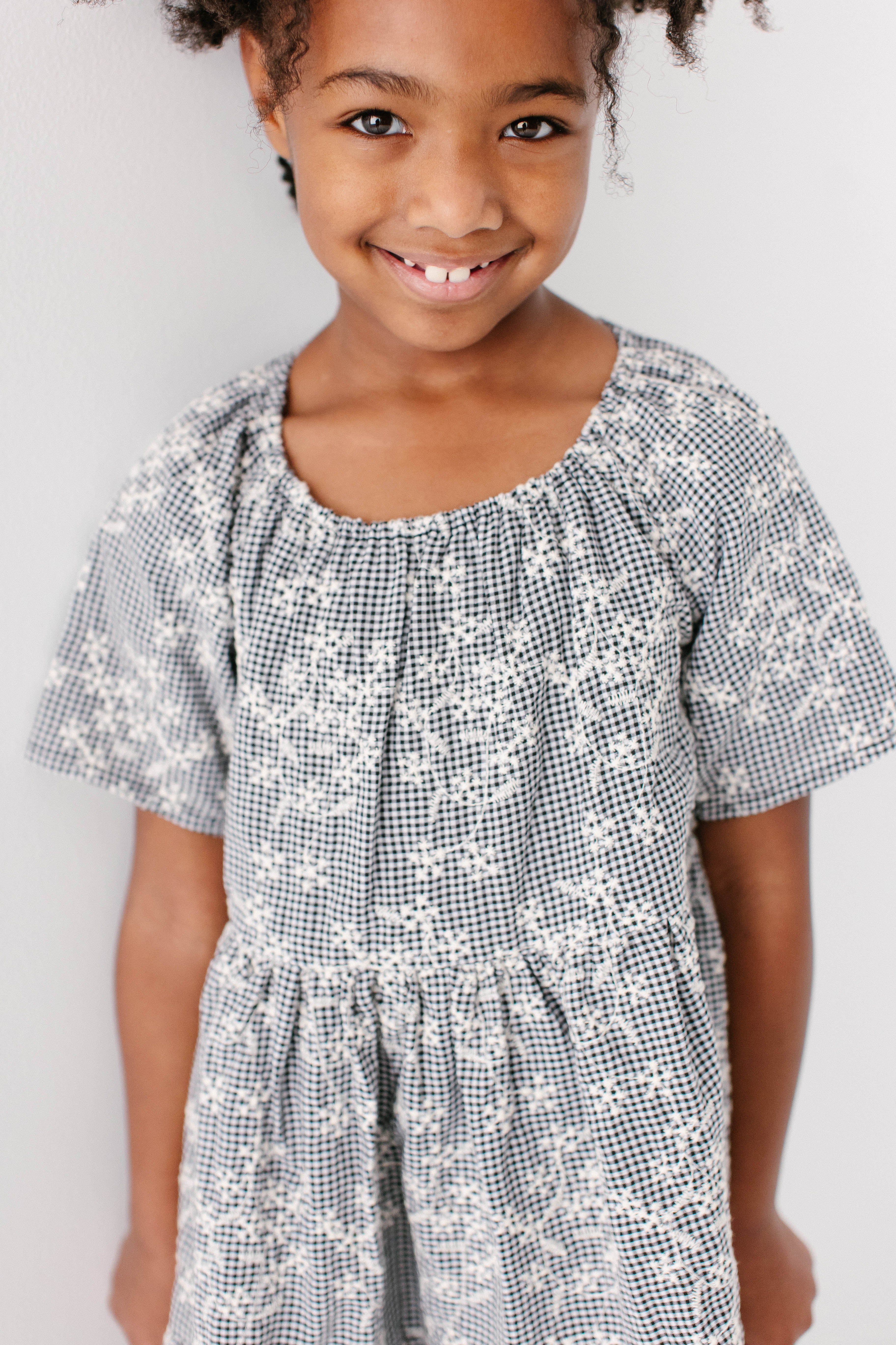 Georgia Girl Embroidered Floral Gingham Dress - Image 2