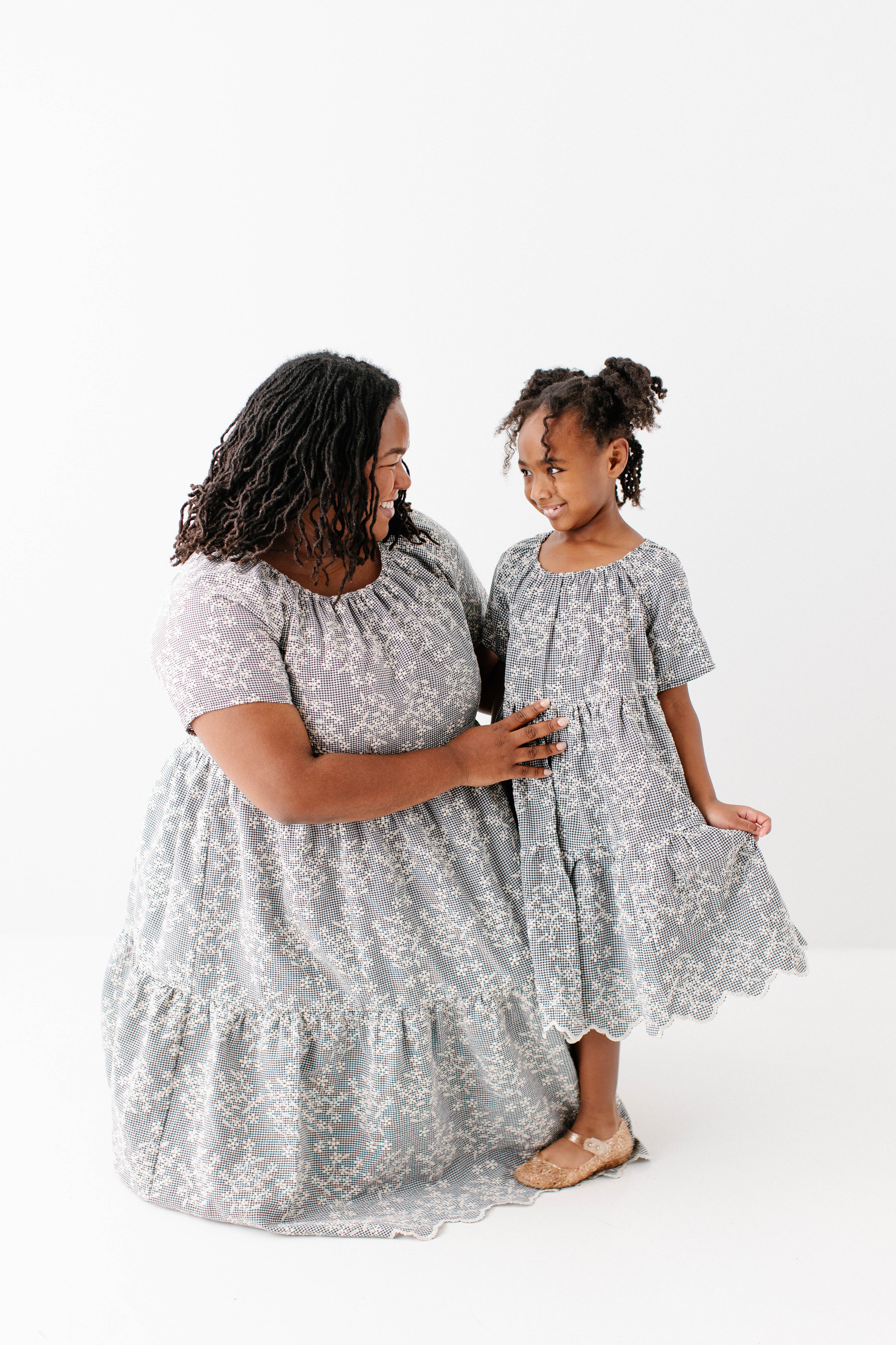 Georgia Girl Embroidered Floral Gingham Dress - Image 4