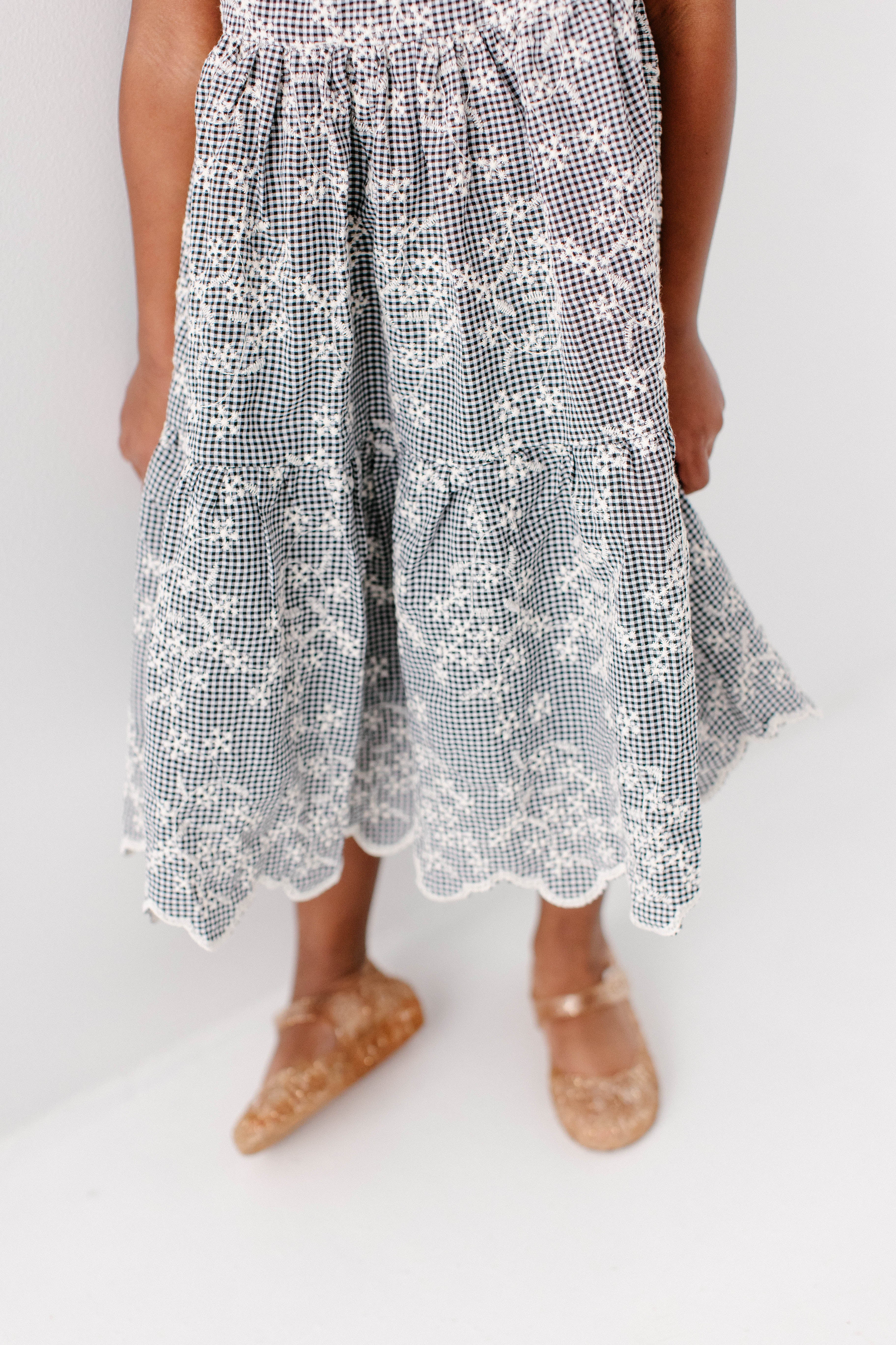 Georgia Girl Embroidered Floral Gingham Dress - Image 6