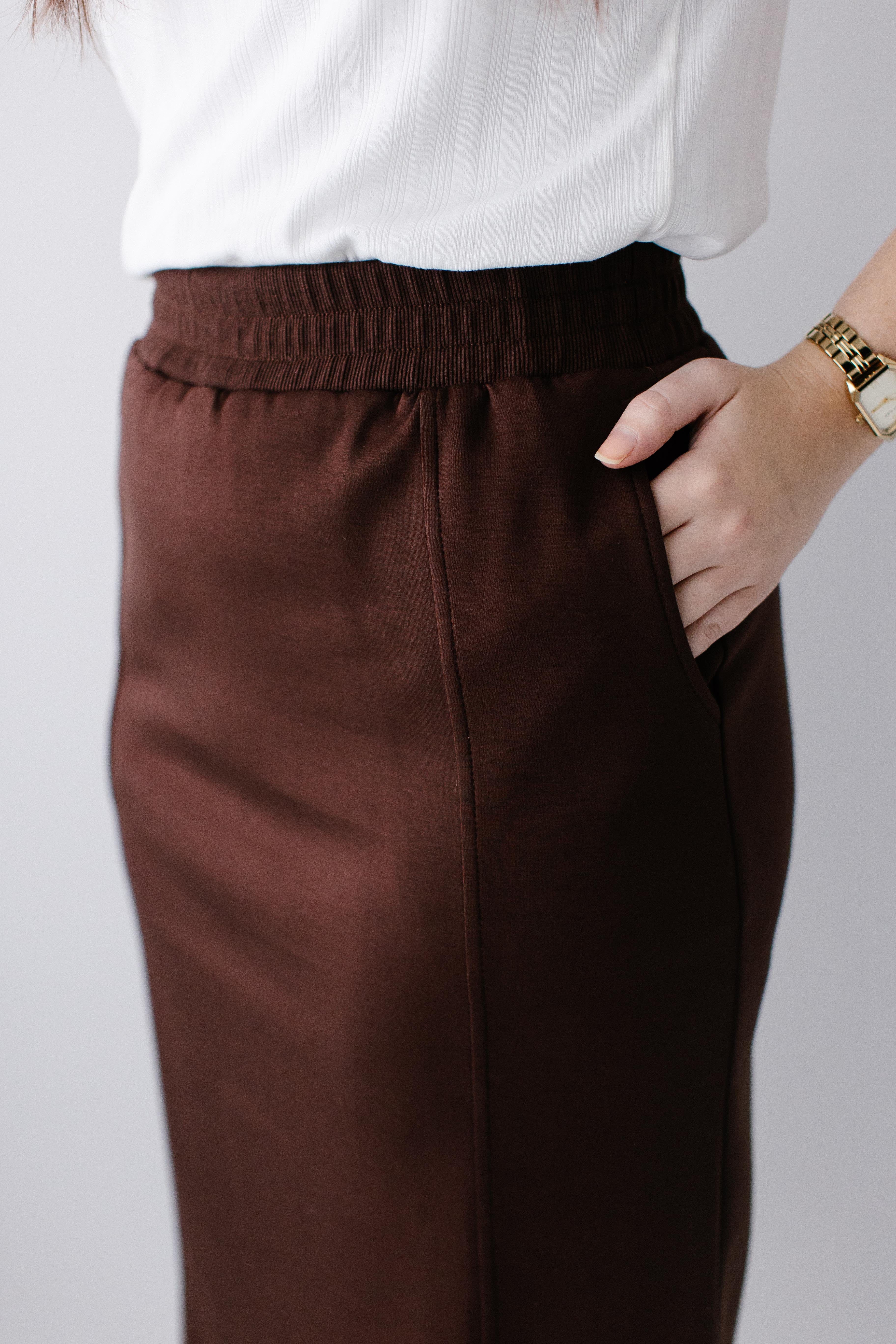 Gilligan Elastic Waist Midi Skirt - Image 4