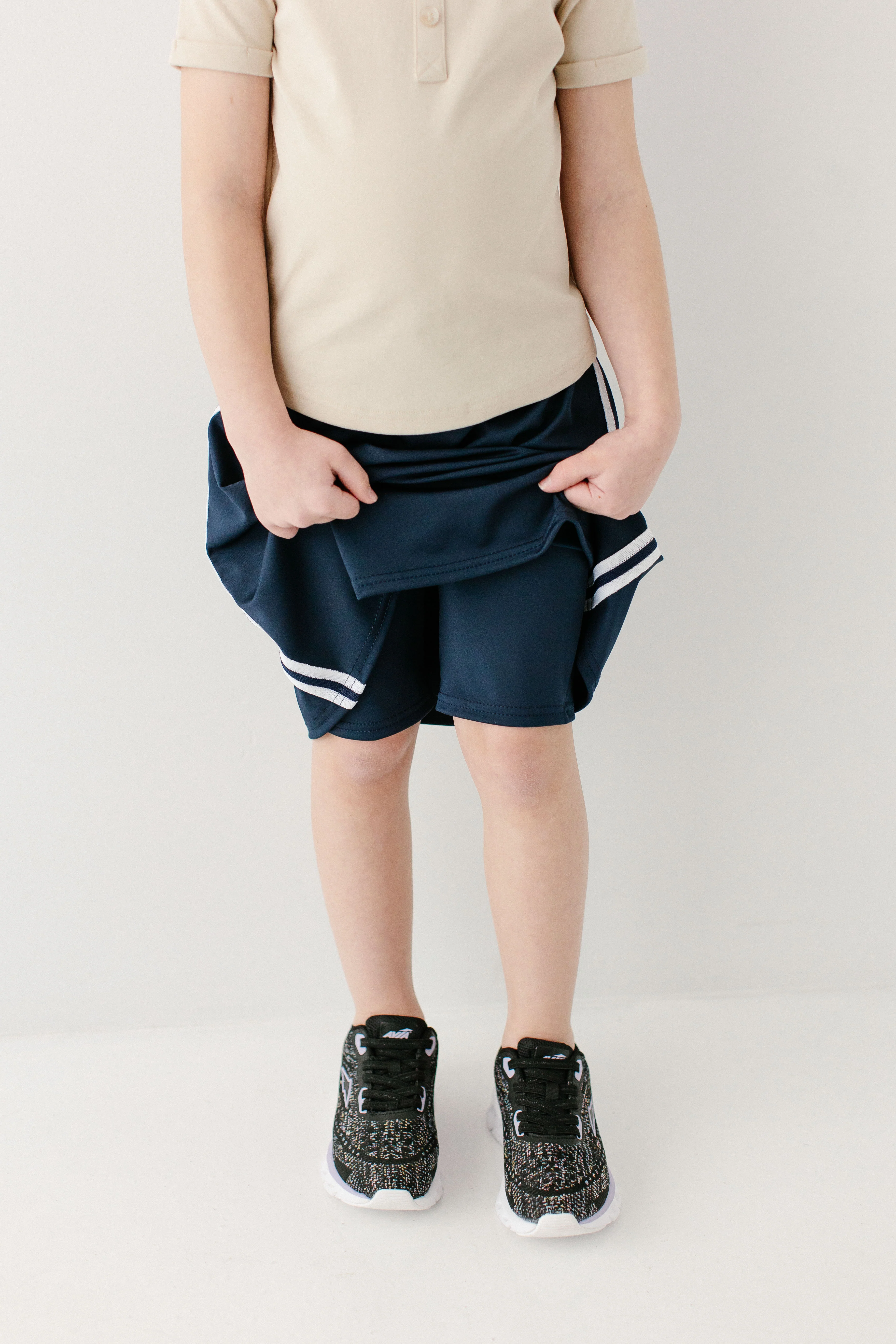 Girl Modest Knee Length Athletic Skort - Image 5