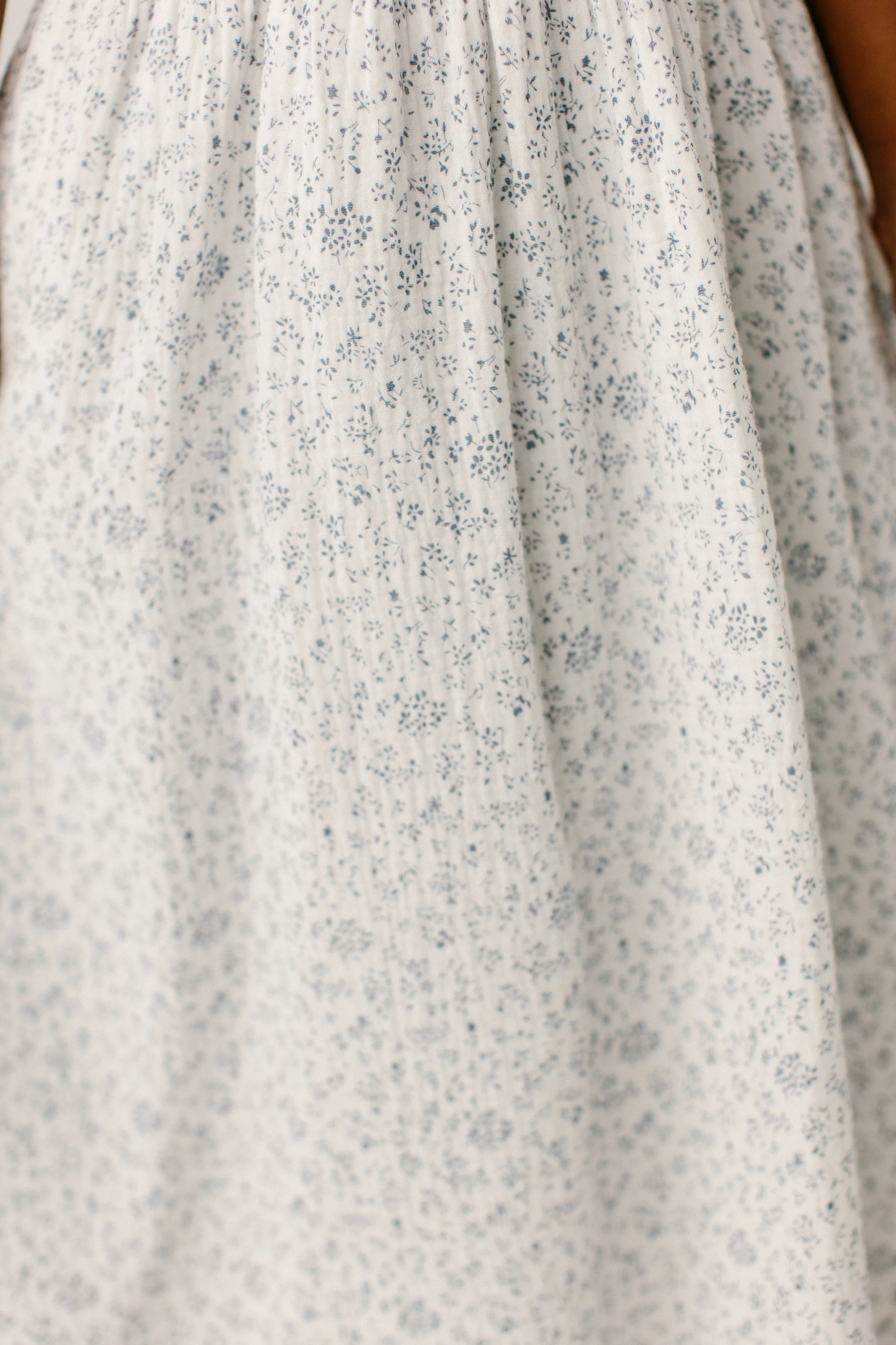 Hadassah Girl Blue Floral Gauze Dress - Image 8