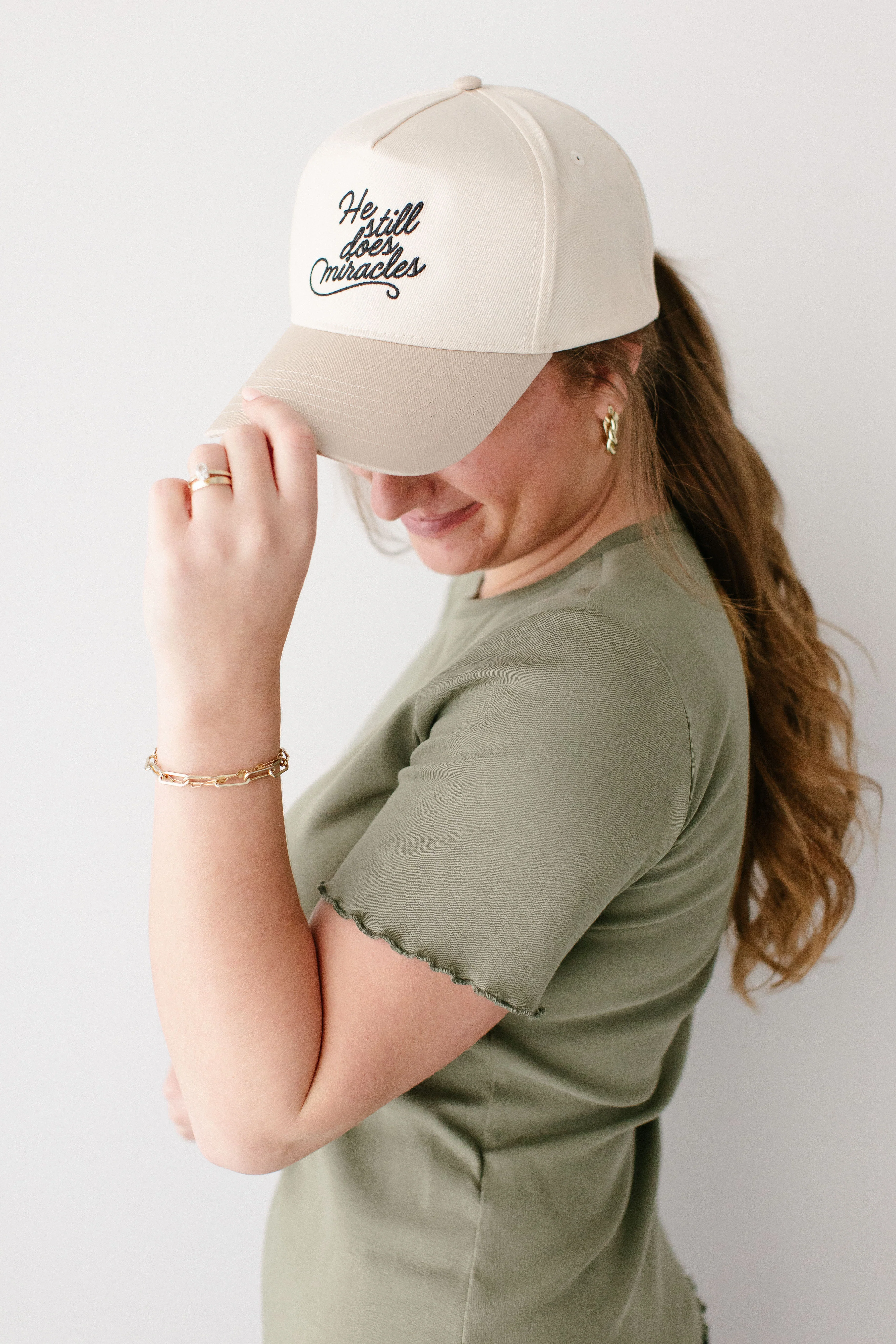 'He Still Does Miracles' Trucker Hat - Image 5
