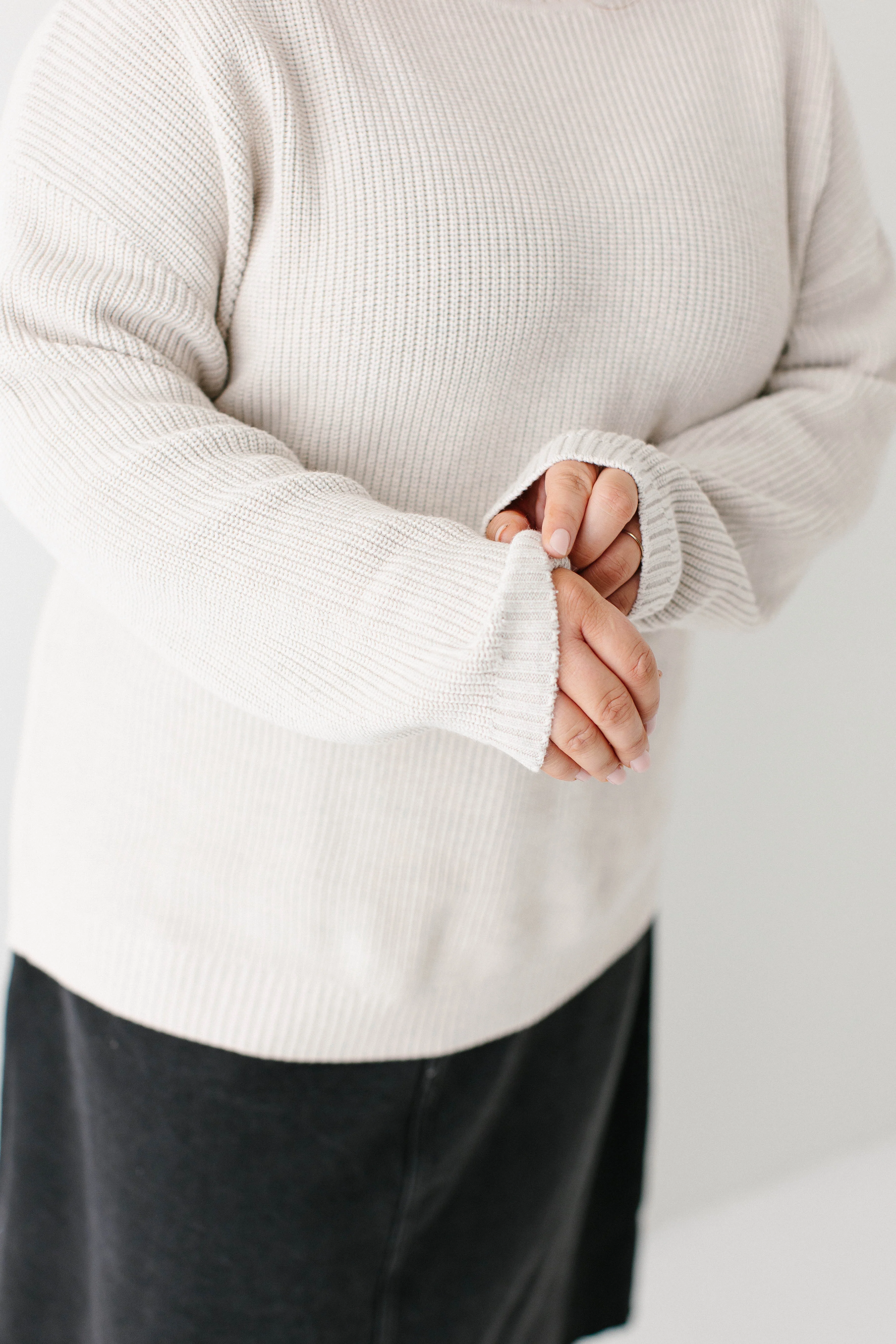 Hemingway Cotton Drop Sleeve Sweater FINAL SALE - Image 10