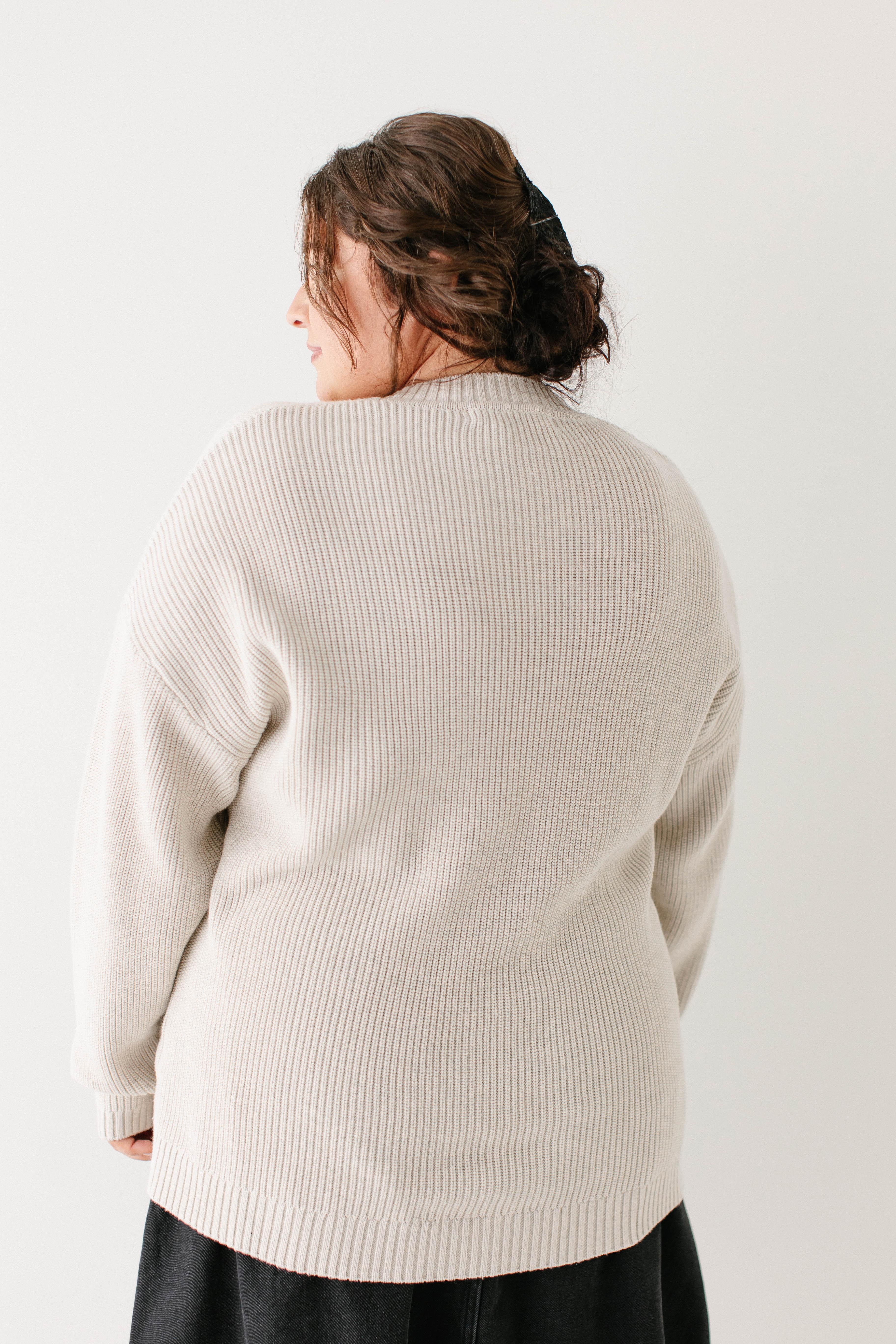 Hemingway Cotton Drop Sleeve Sweater FINAL SALE - Image 11