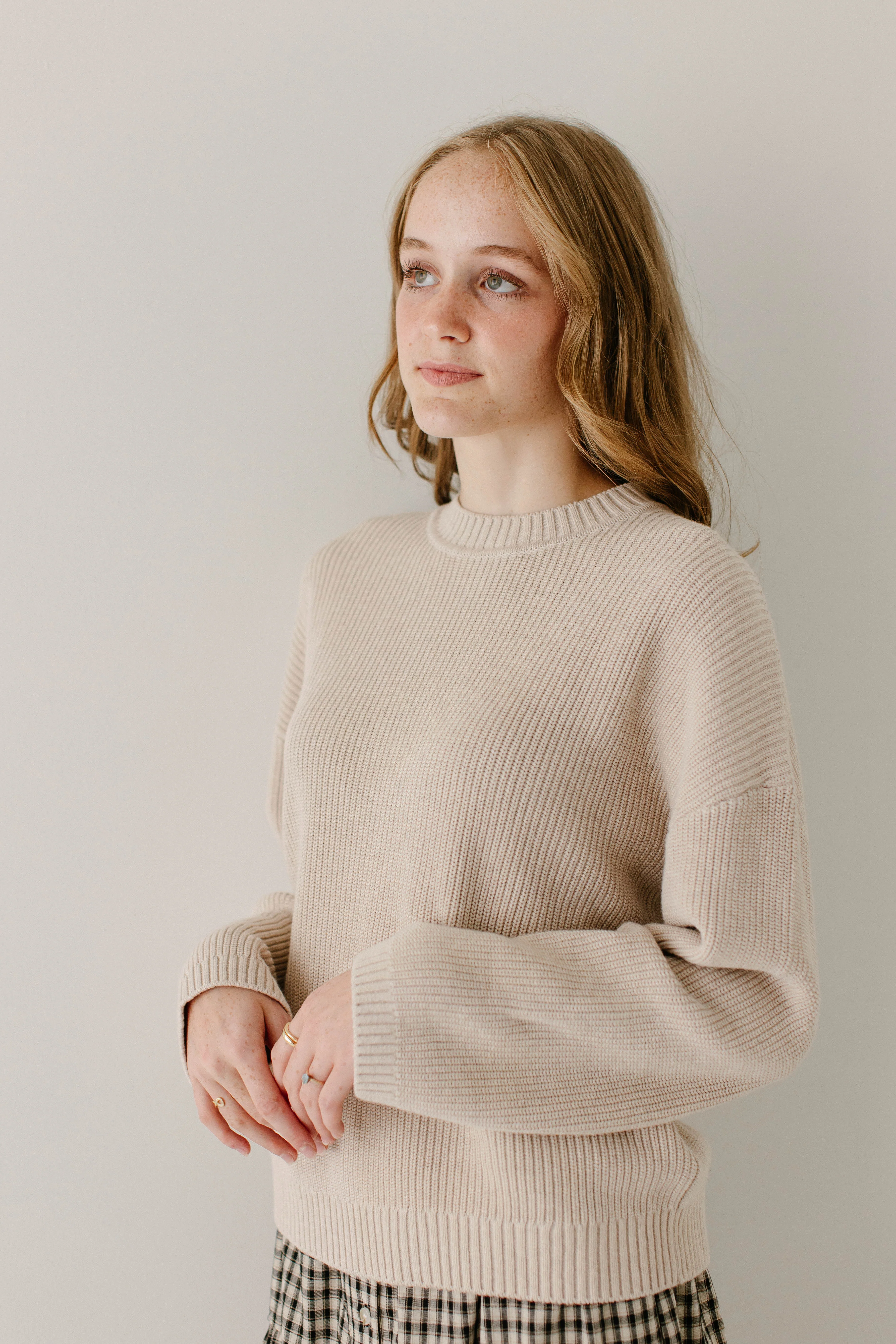 Hemingway Cotton Drop Sleeve Sweater FINAL SALE - Image 3