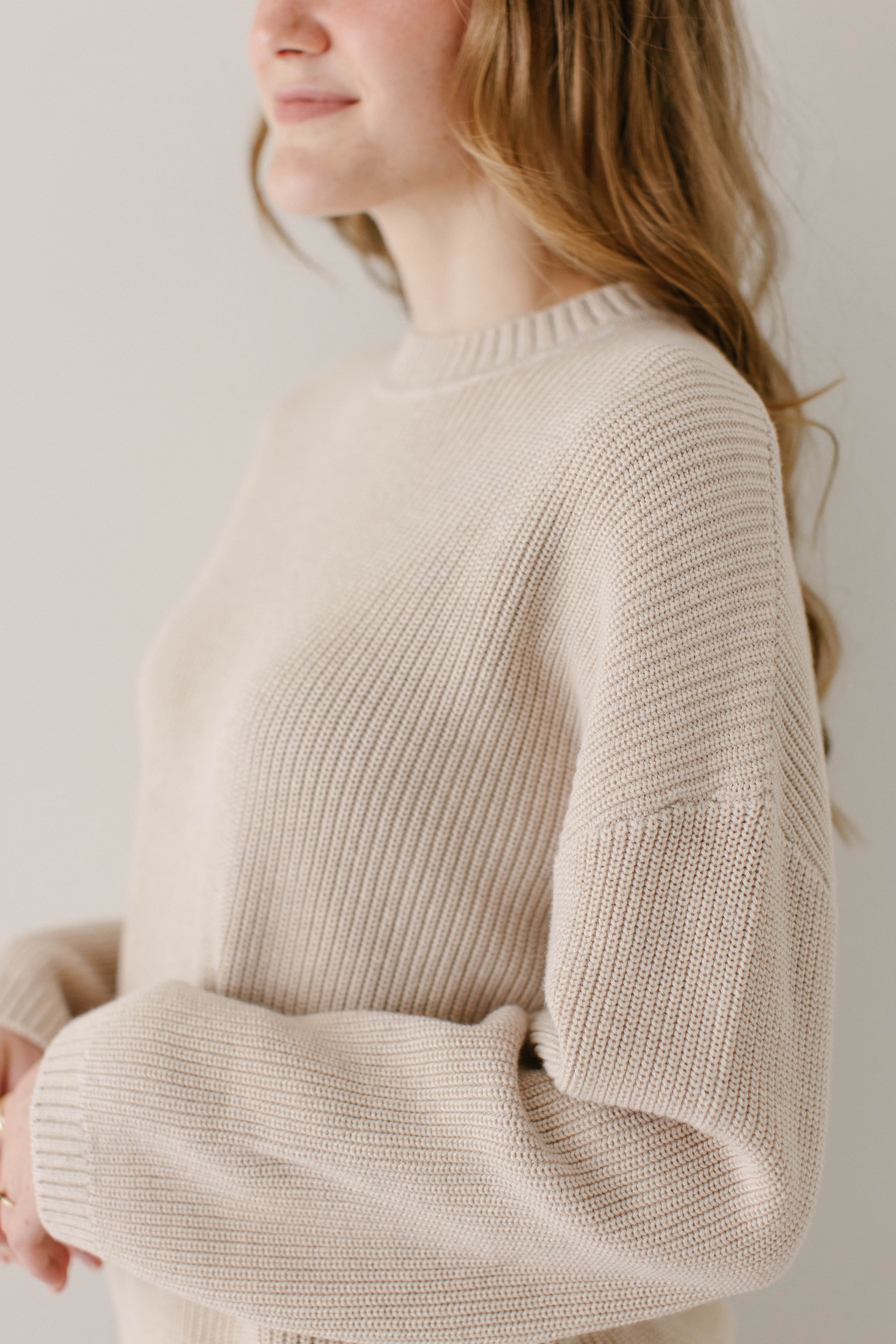 Hemingway Cotton Drop Sleeve Sweater FINAL SALE - Image 6
