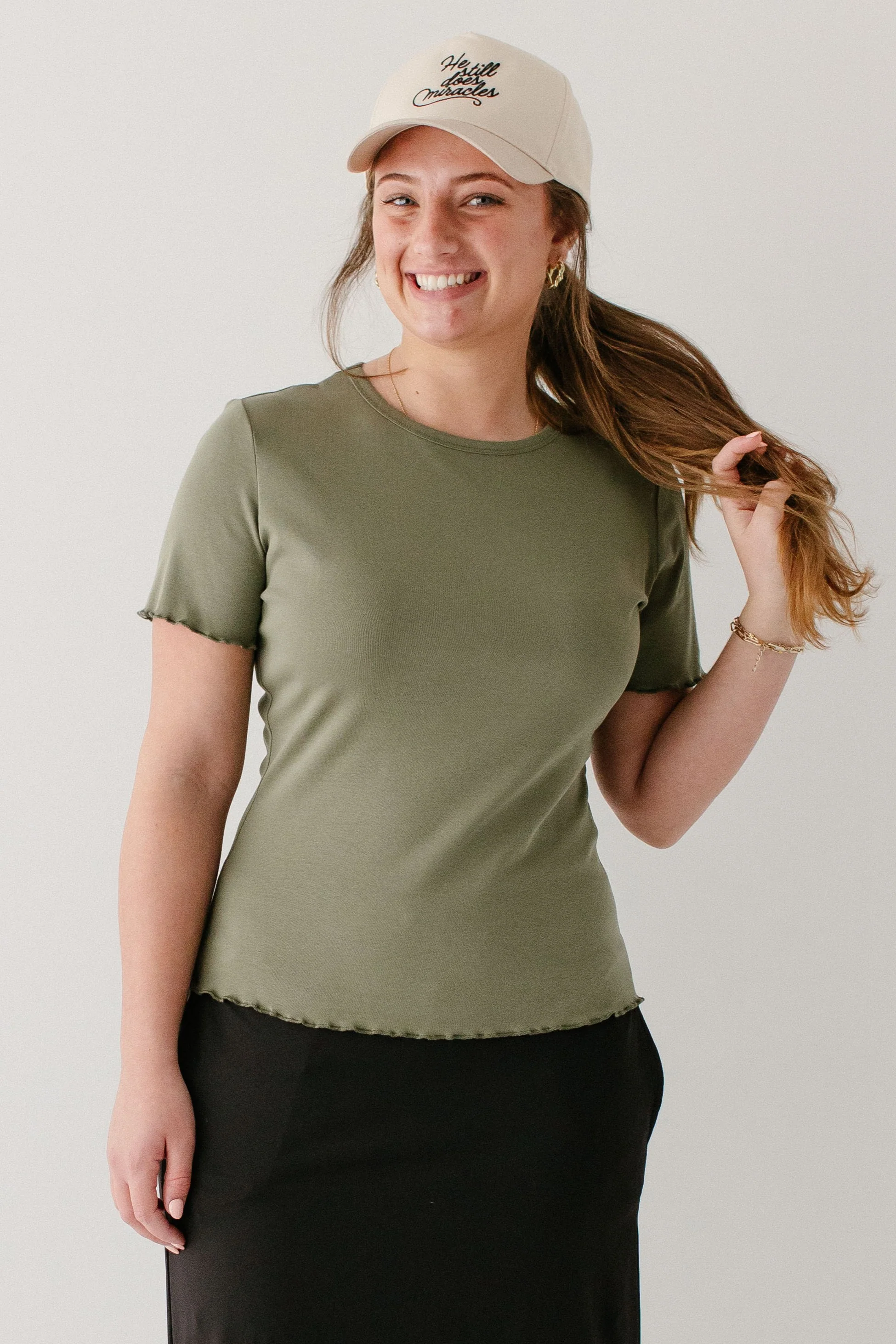 Hillary Lettuce Hem Top