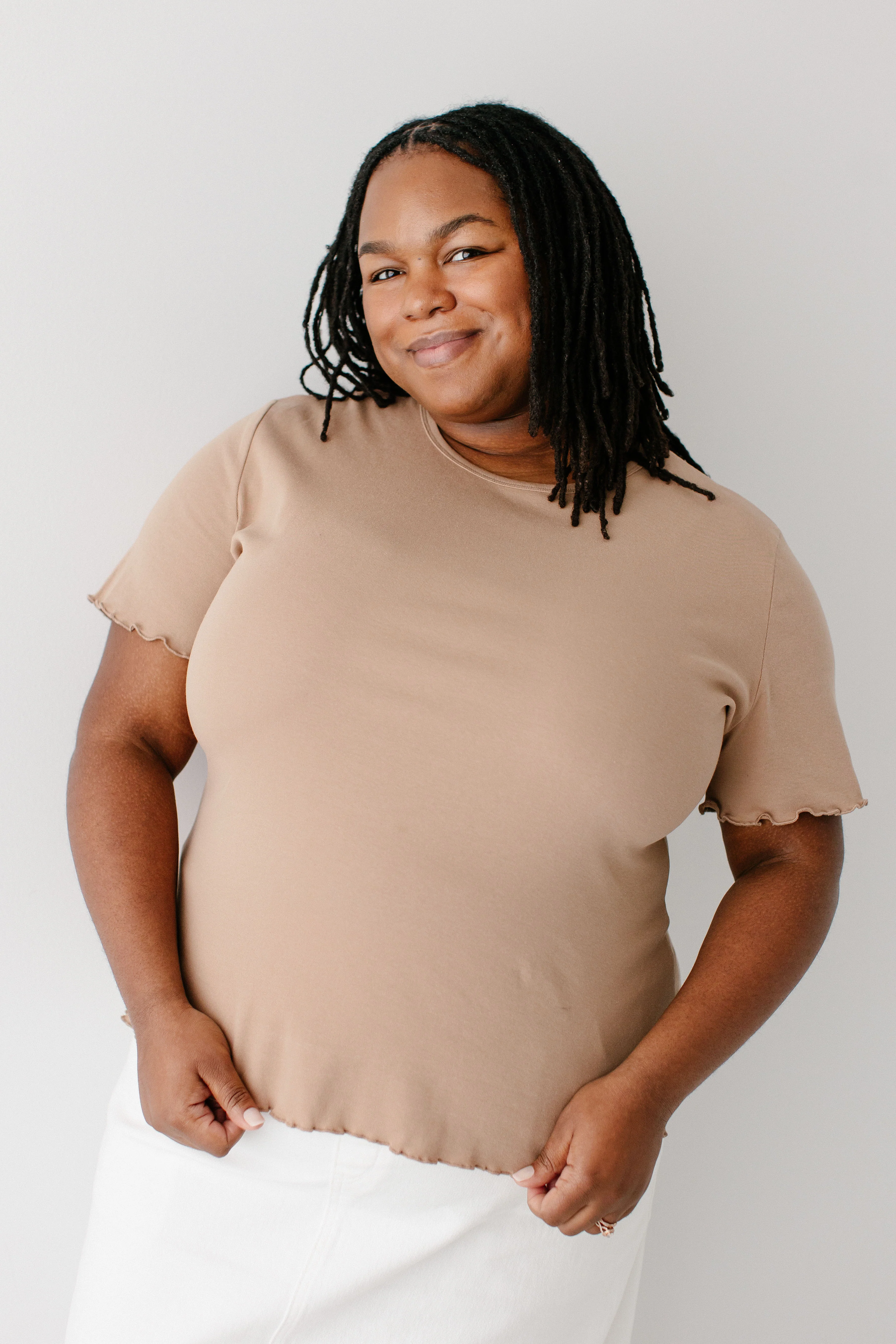 Hillary Lettuce Hem Top - Image 12