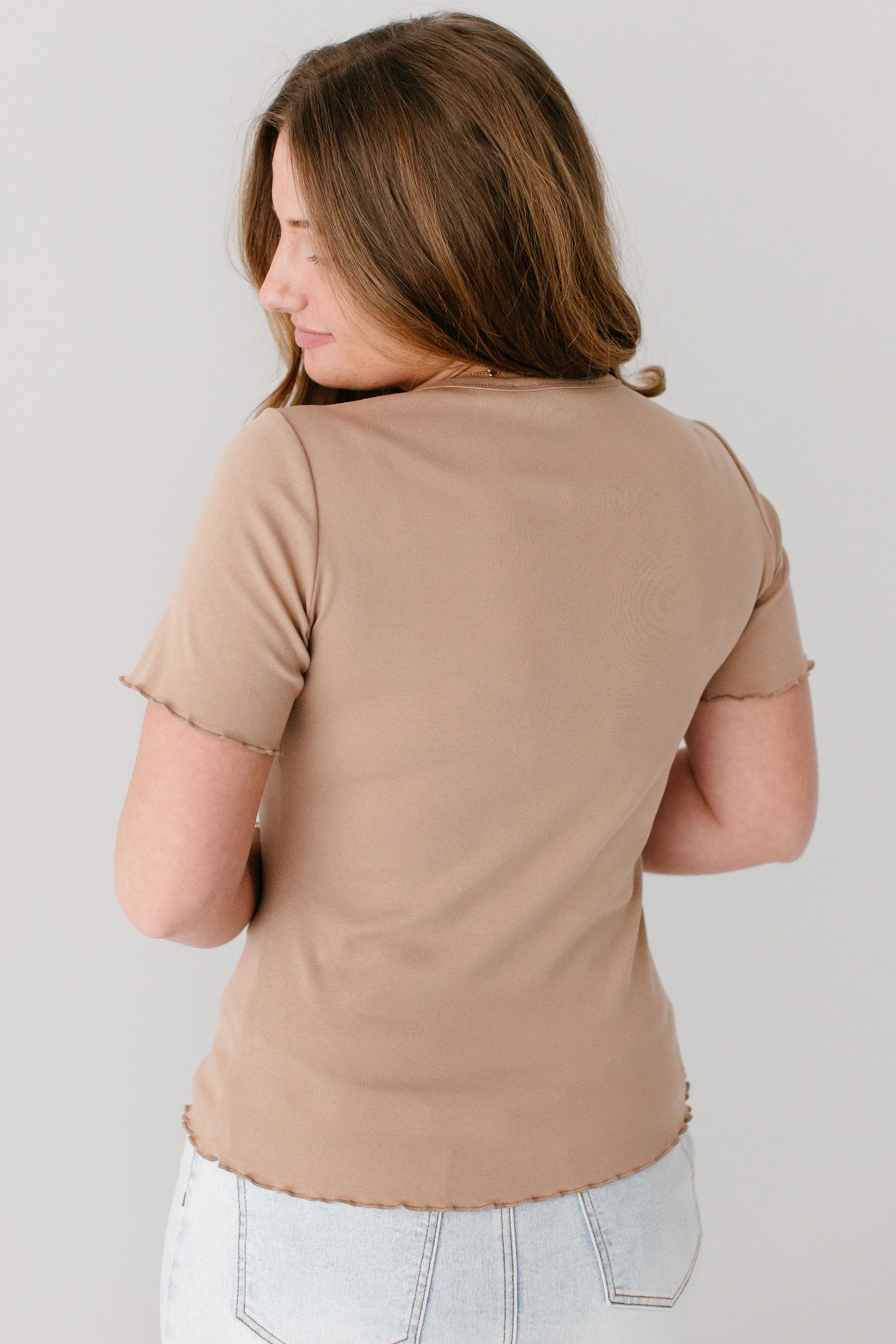 Hillary Lettuce Hem Top - Image 15