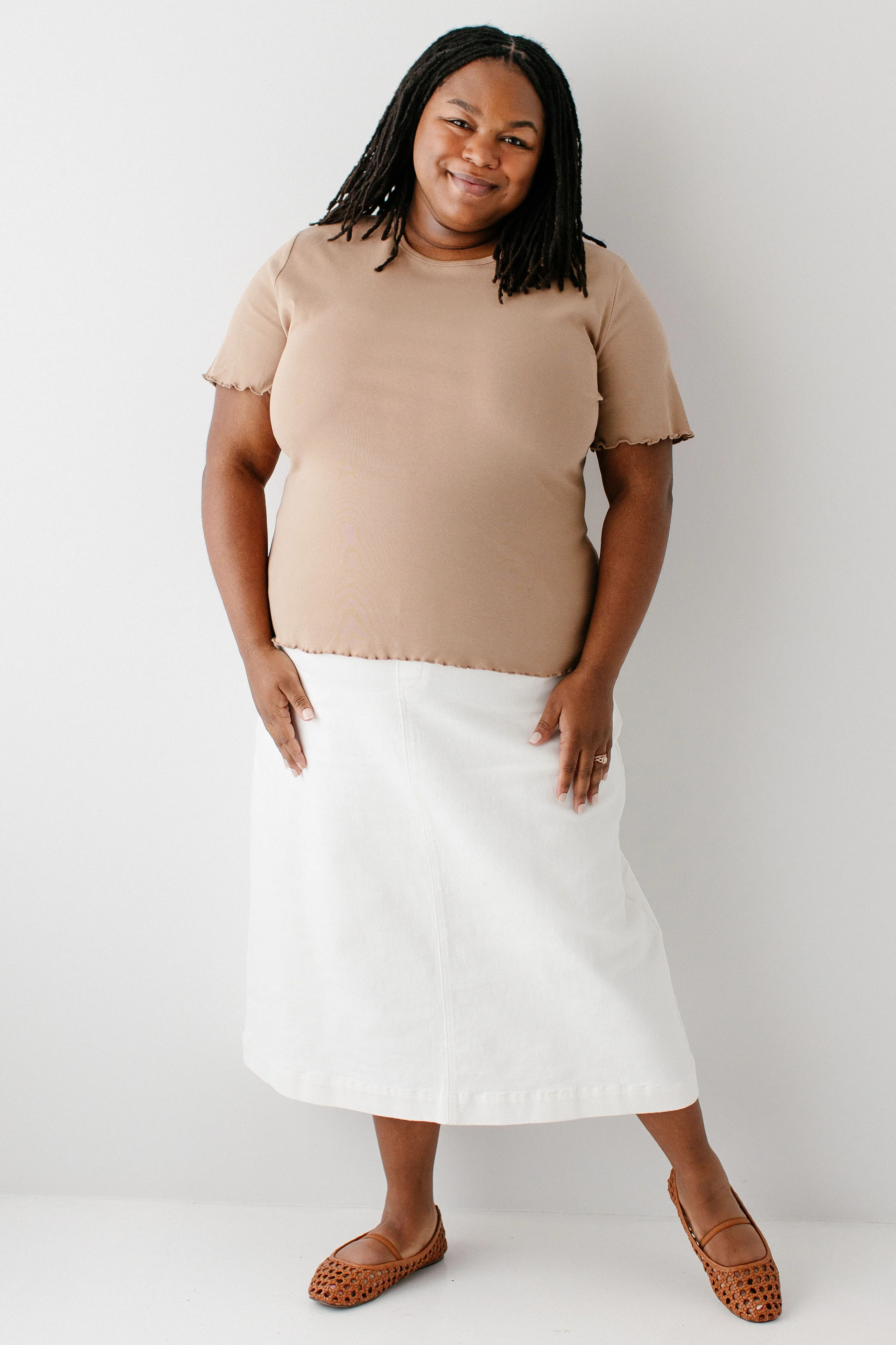 Hillary Lettuce Hem Top - Image 16