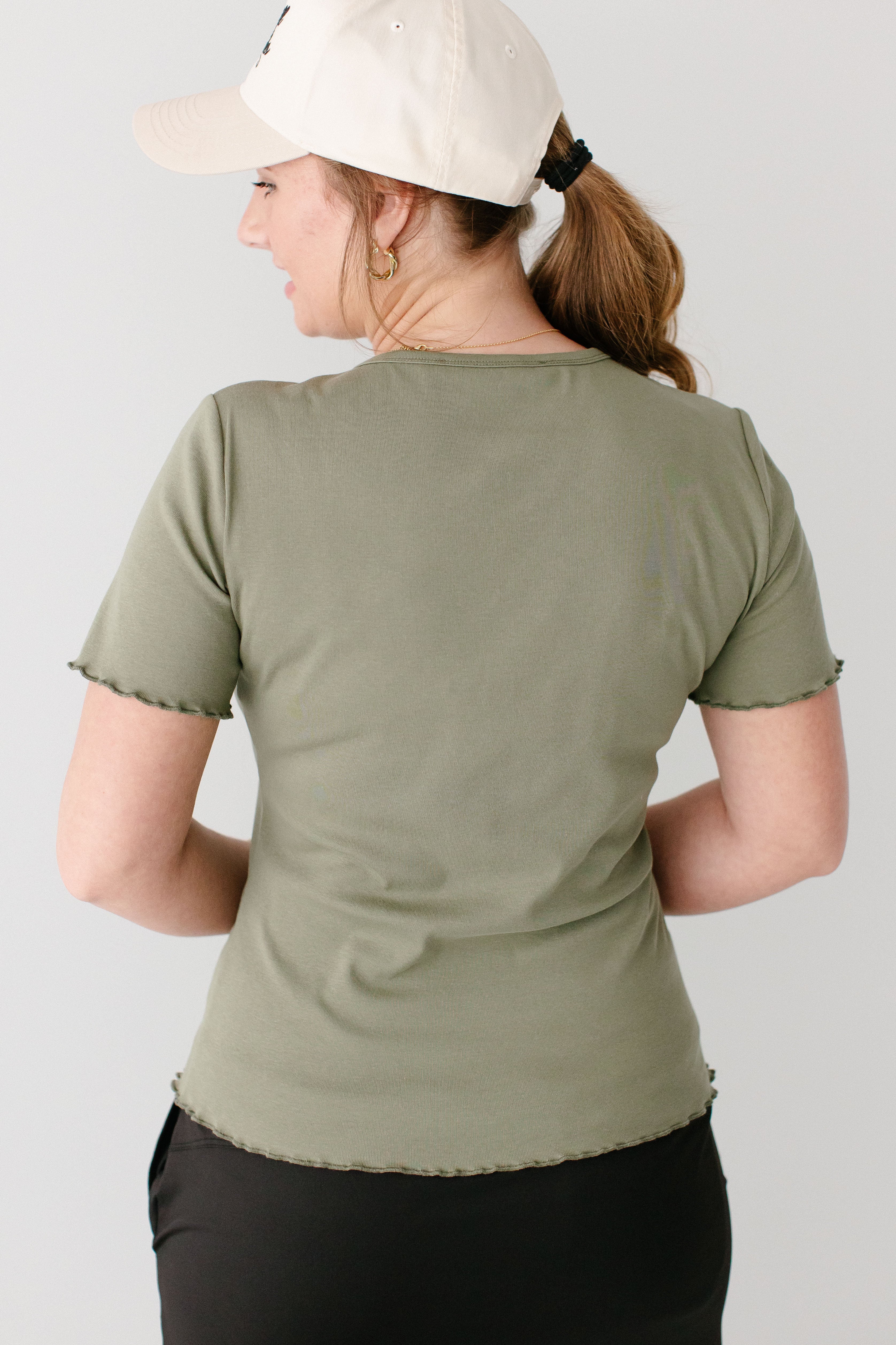 Hillary Lettuce Hem Top - Image 6
