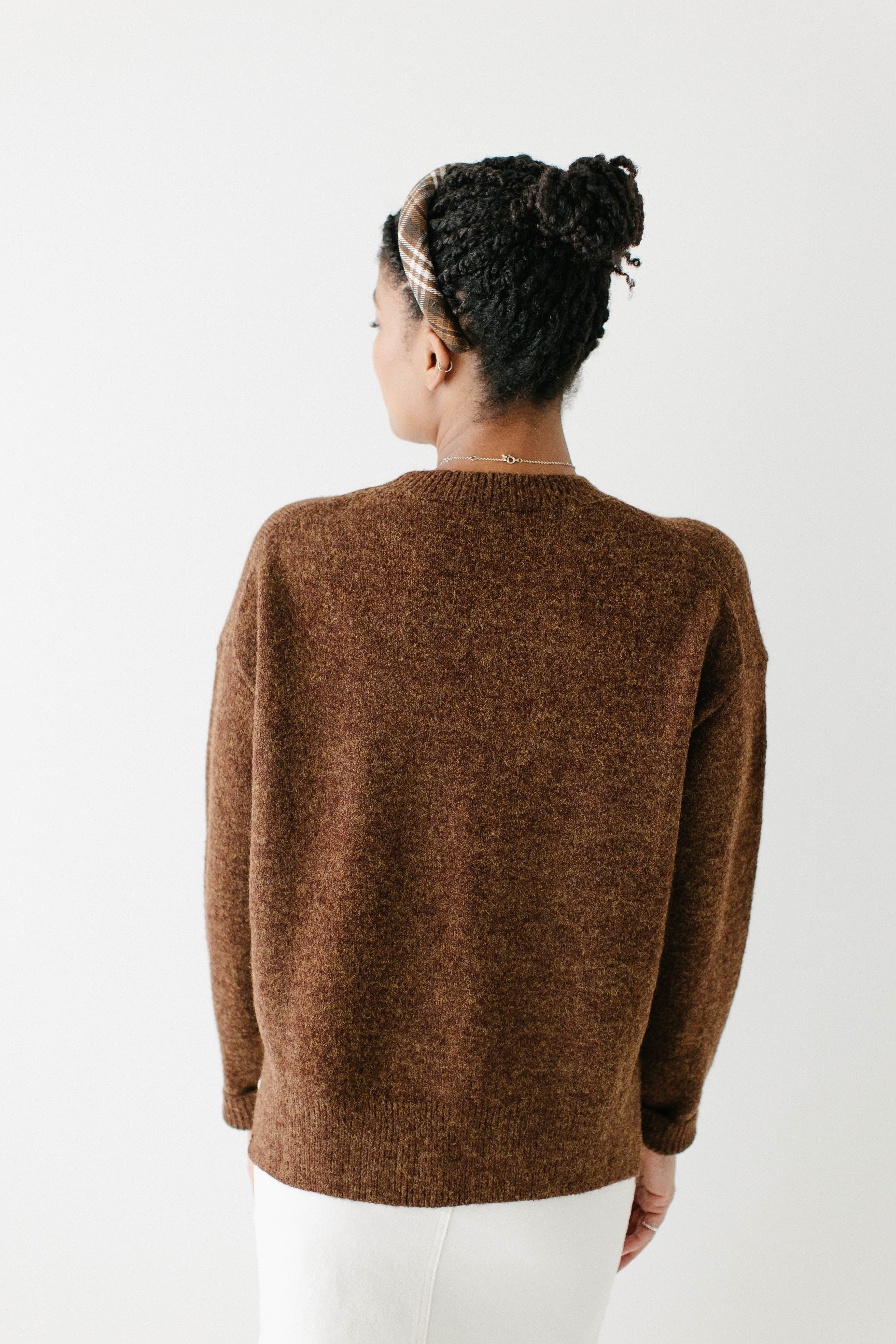 'Ira' Marled Yarn Crewneck Sweater FINAL SALE - Image 4