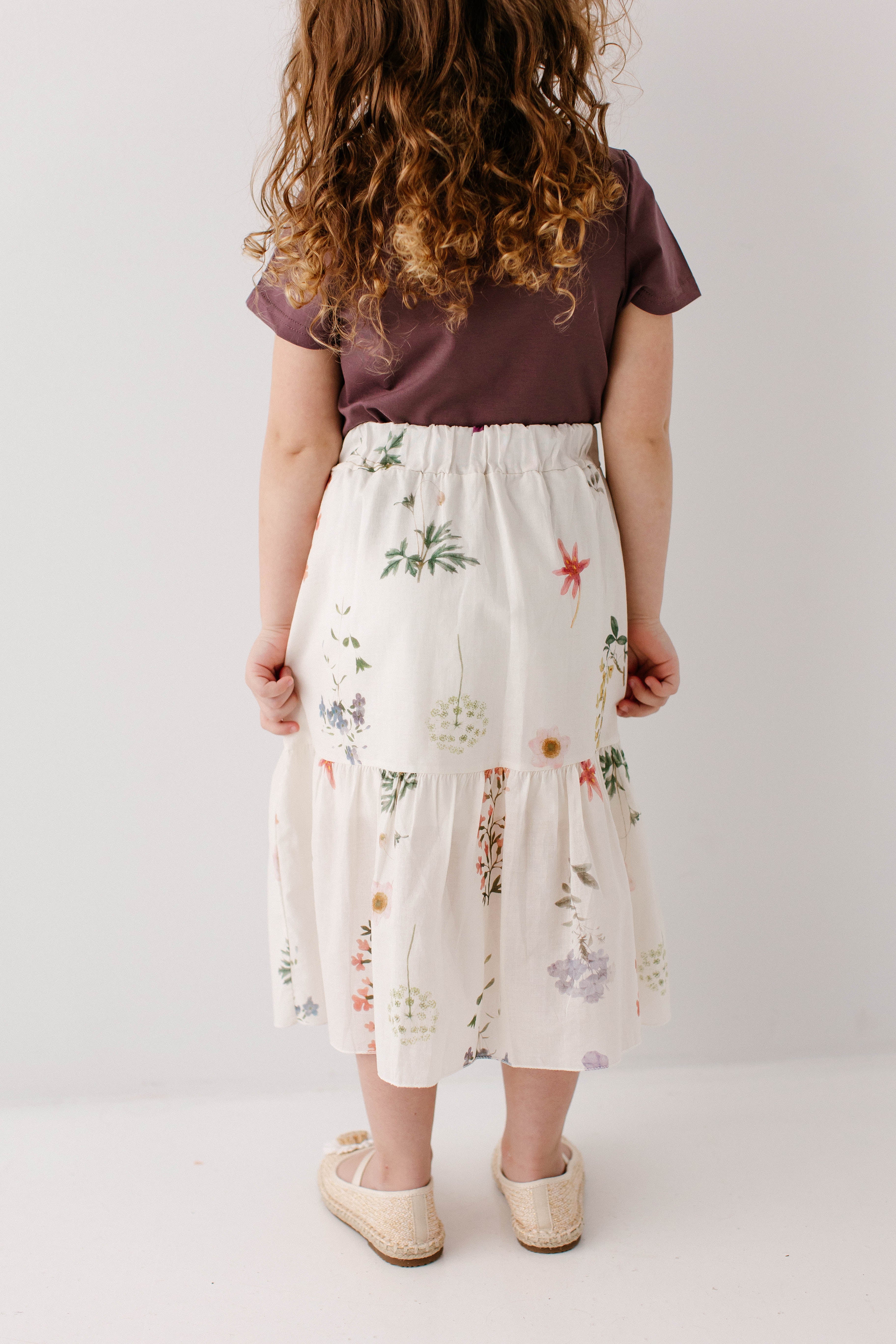 Iris Girl Garden Floral Midi Skirt FINAL SALE - Image 5