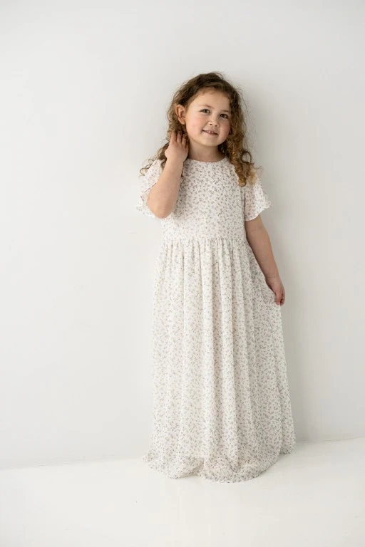 Ivonne Girl Ditsy Floral Maxi Dress - Image 3