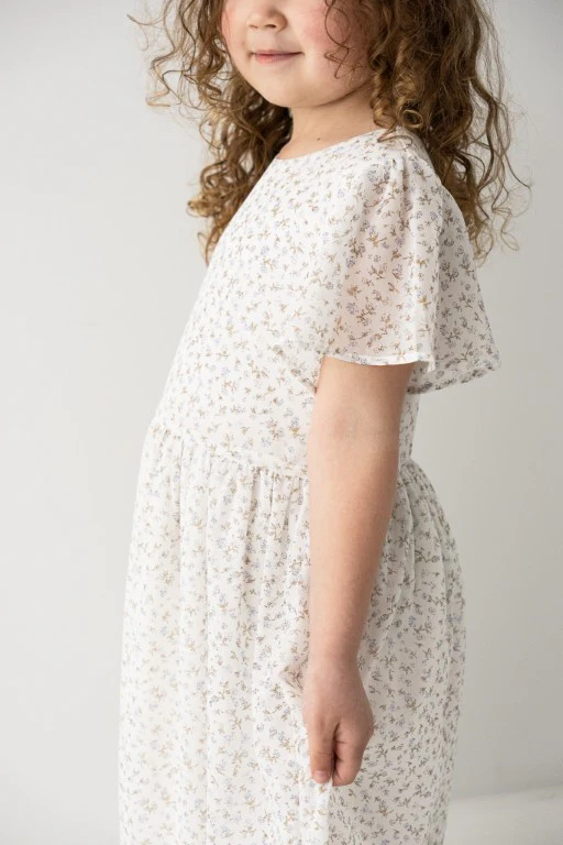 Ivonne Girl Ditsy Floral Maxi Dress - Image 4