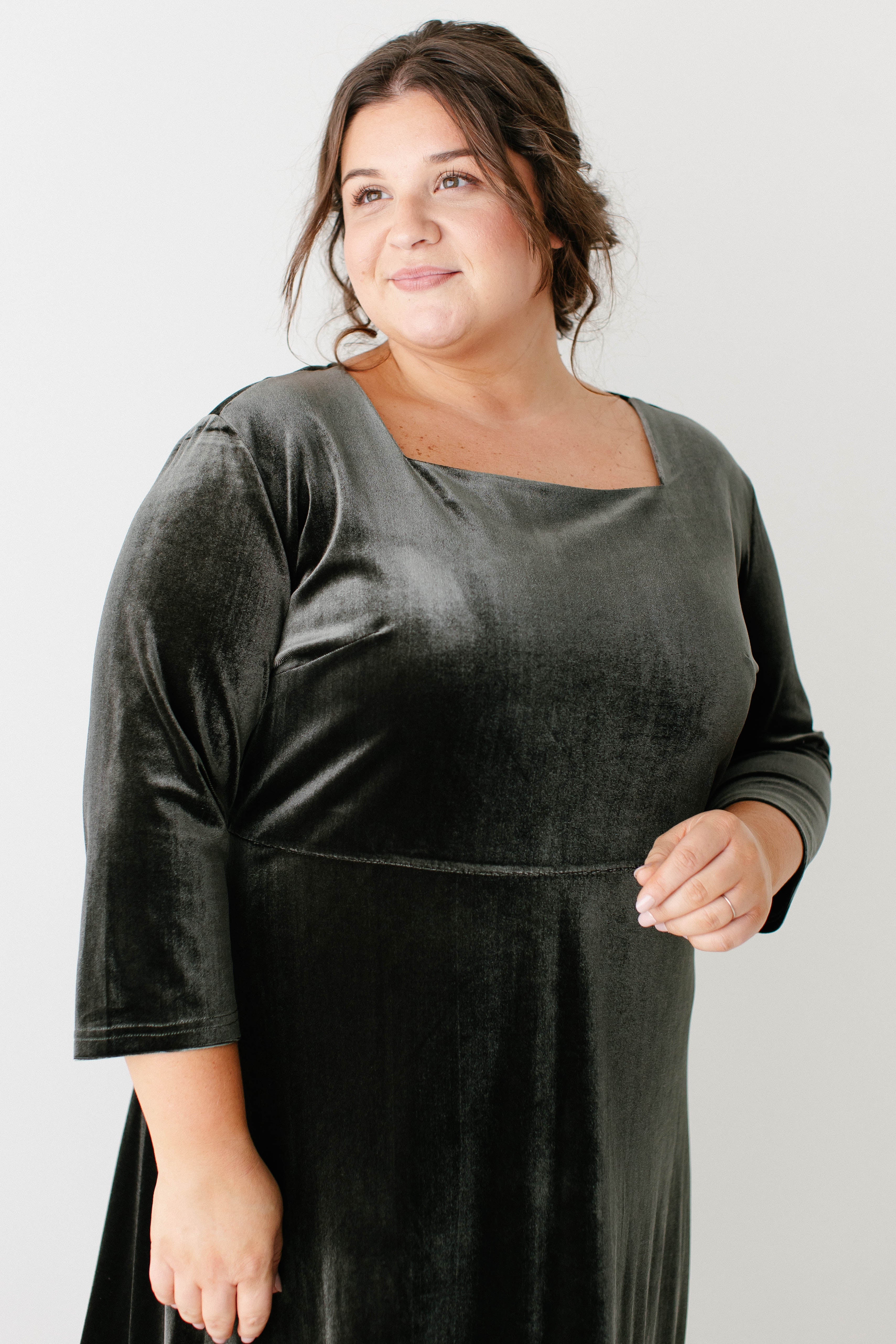 Ivy Square Neck Velvet Maxi Dress FINAL SALE - Image 10