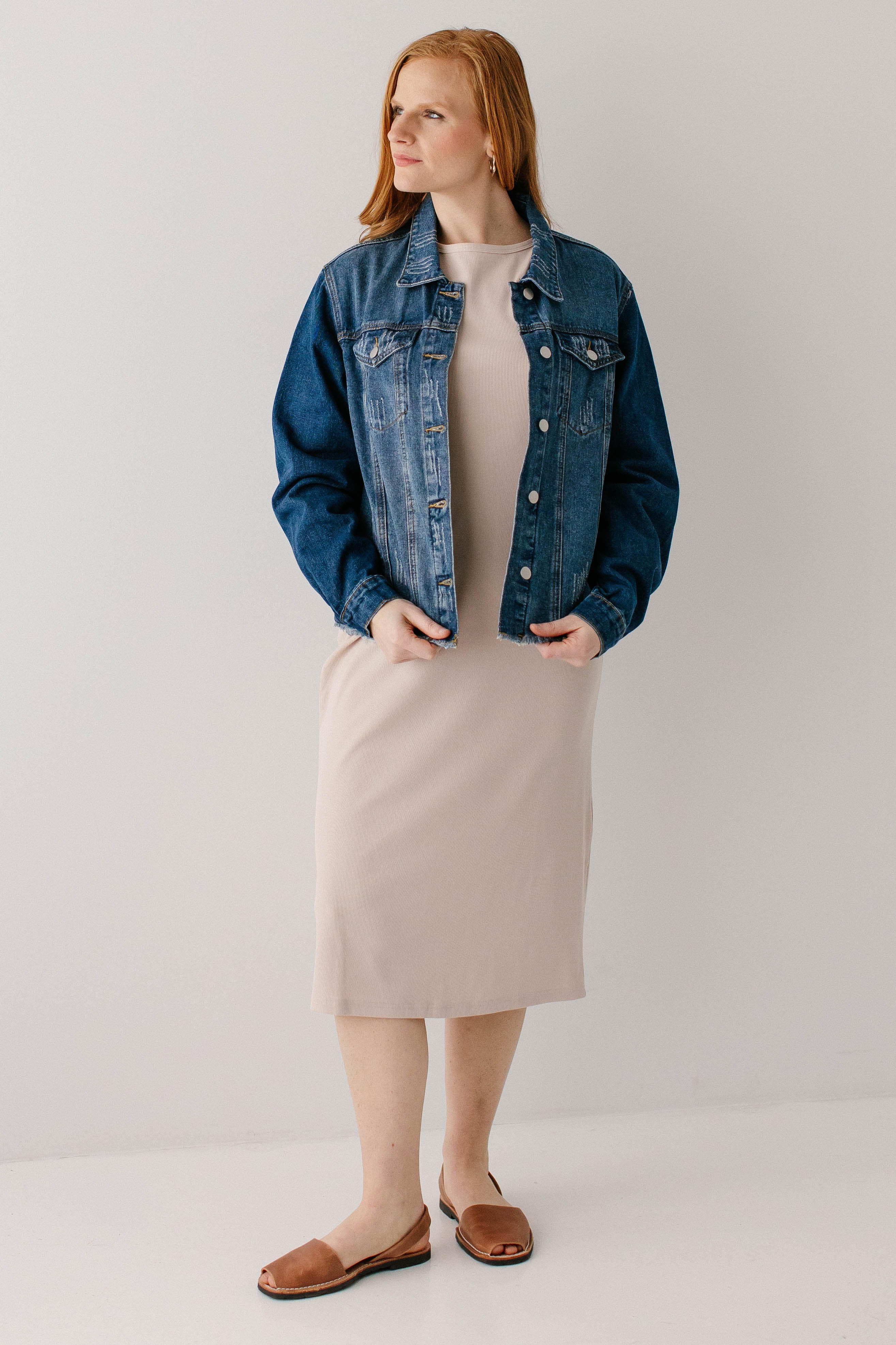 'Jael' Distressed Denim Jacket FINAL SALE - Image 4