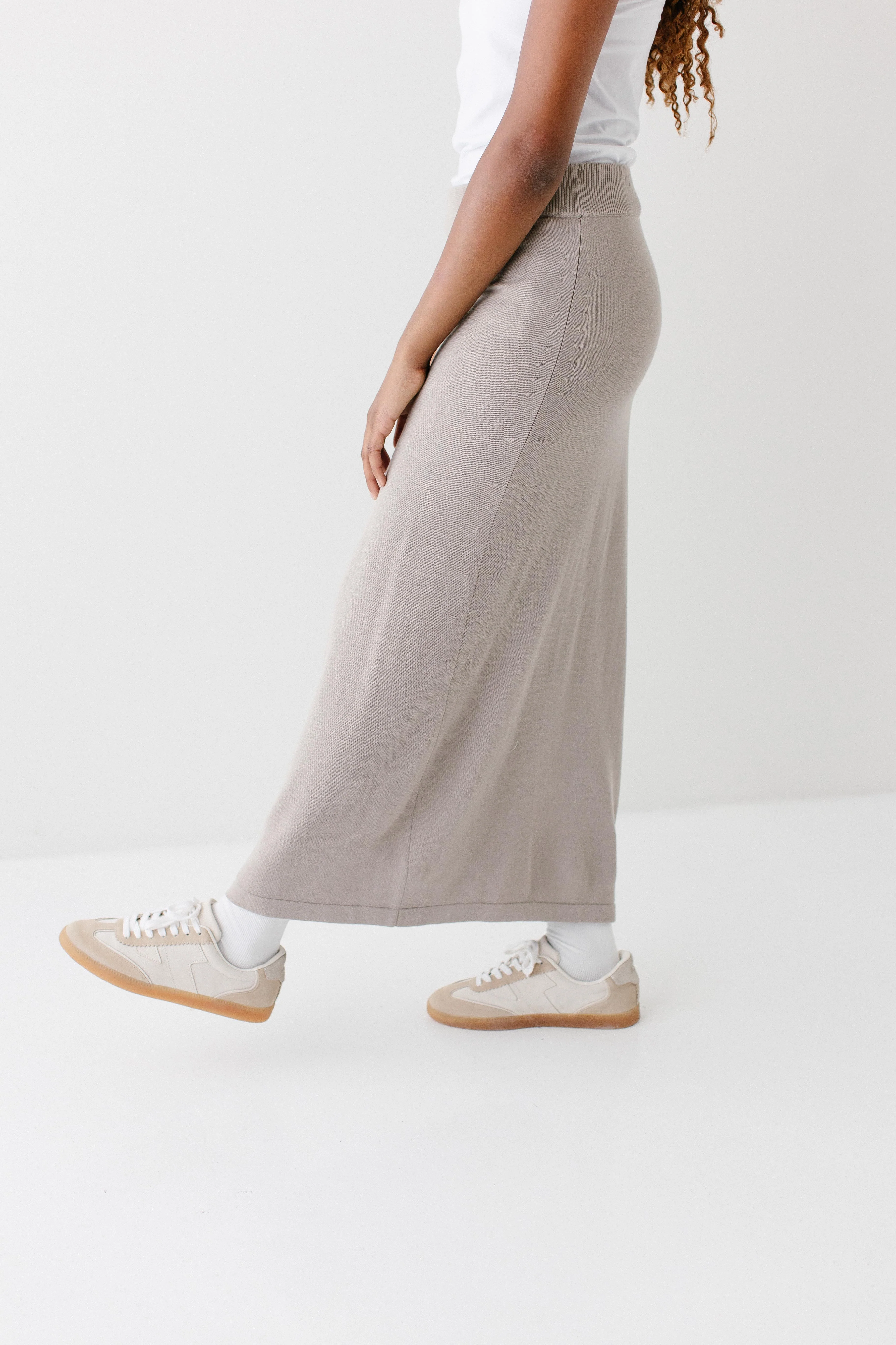 Jana Cotton Blend Midi Sweater Skirt FINAL SALE - Image 10