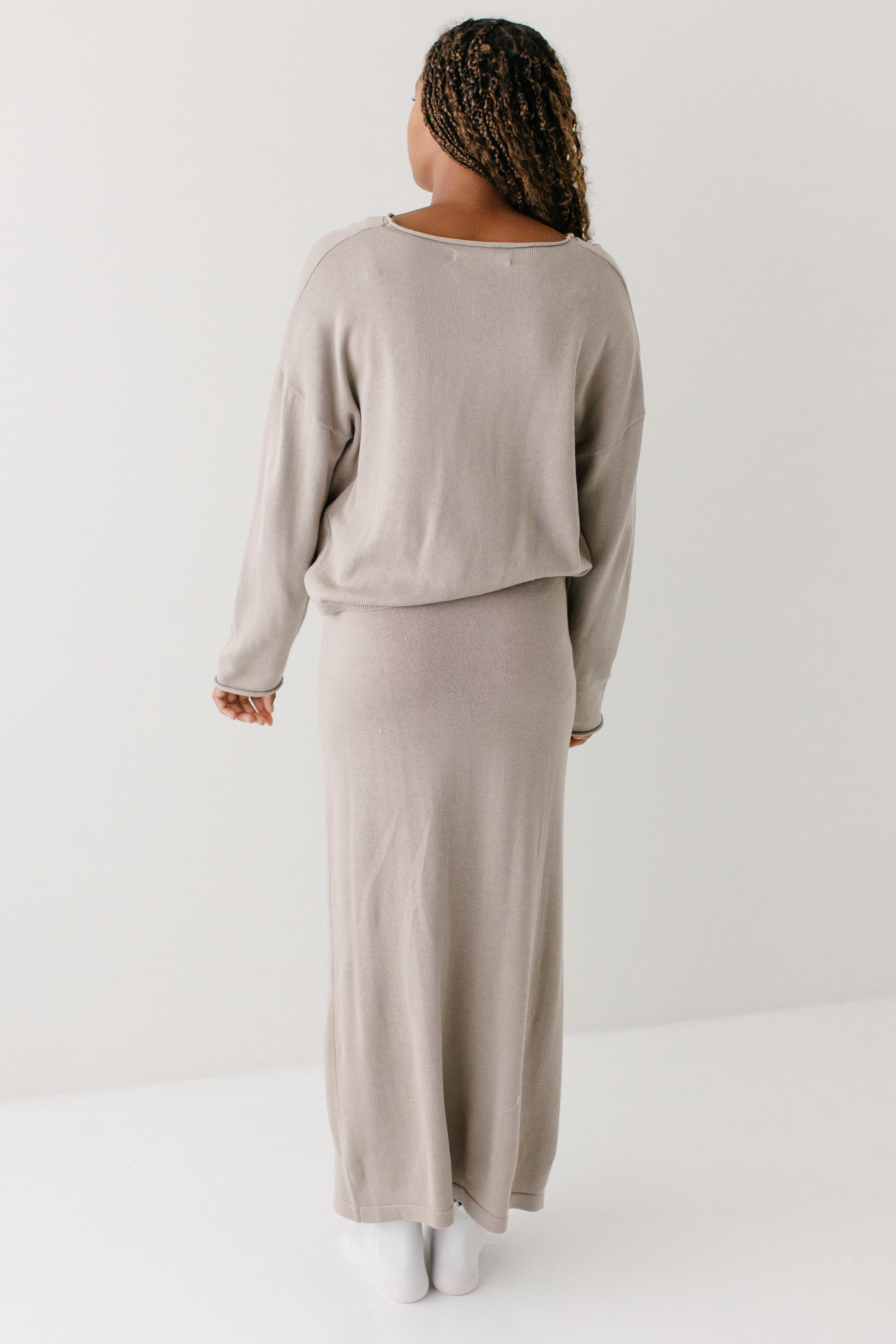 Jana Cotton Blend Midi Sweater Skirt FINAL SALE - Image 11