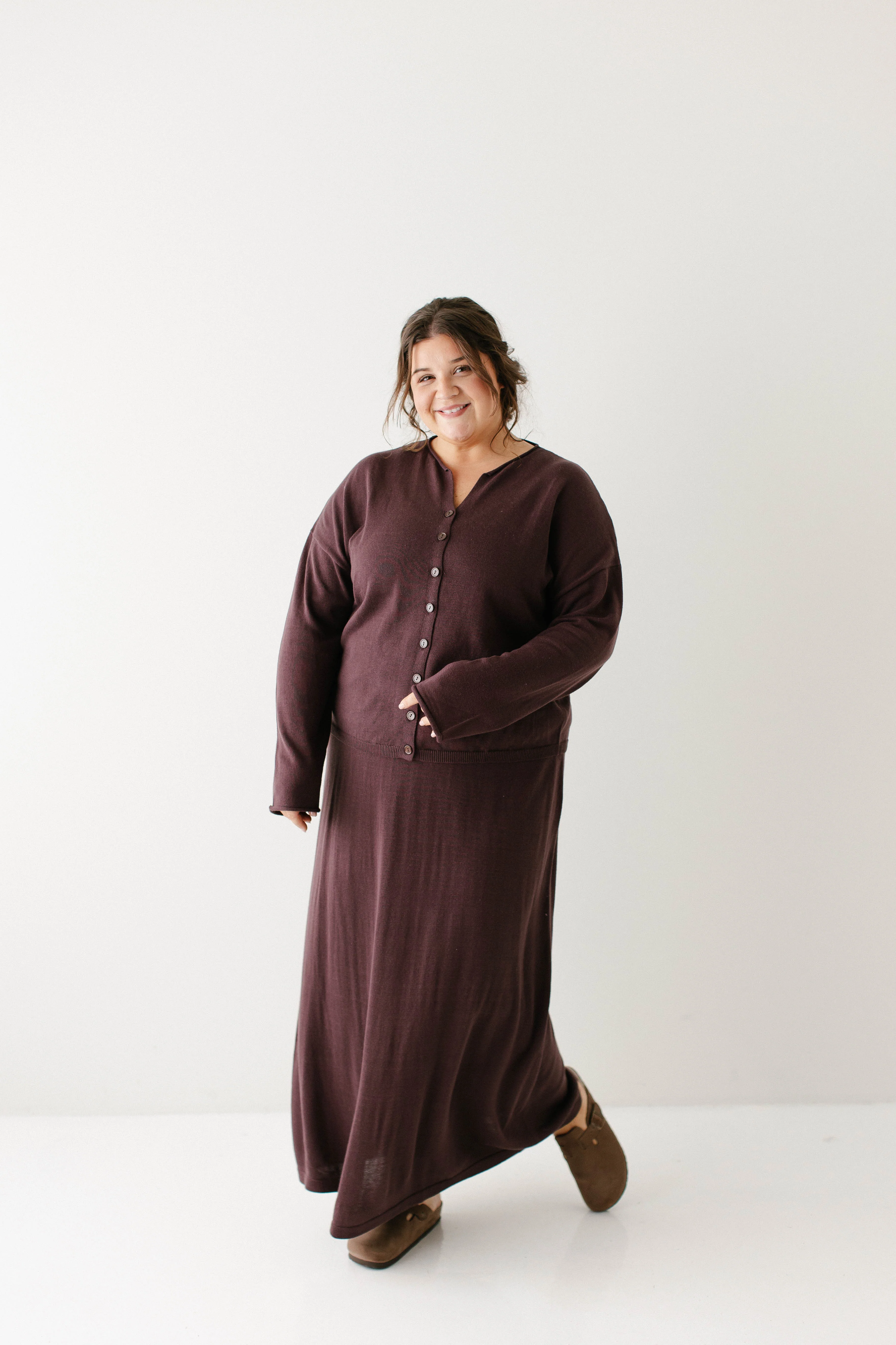 Jana Cotton Blend Midi Sweater Skirt FINAL SALE - Image 6