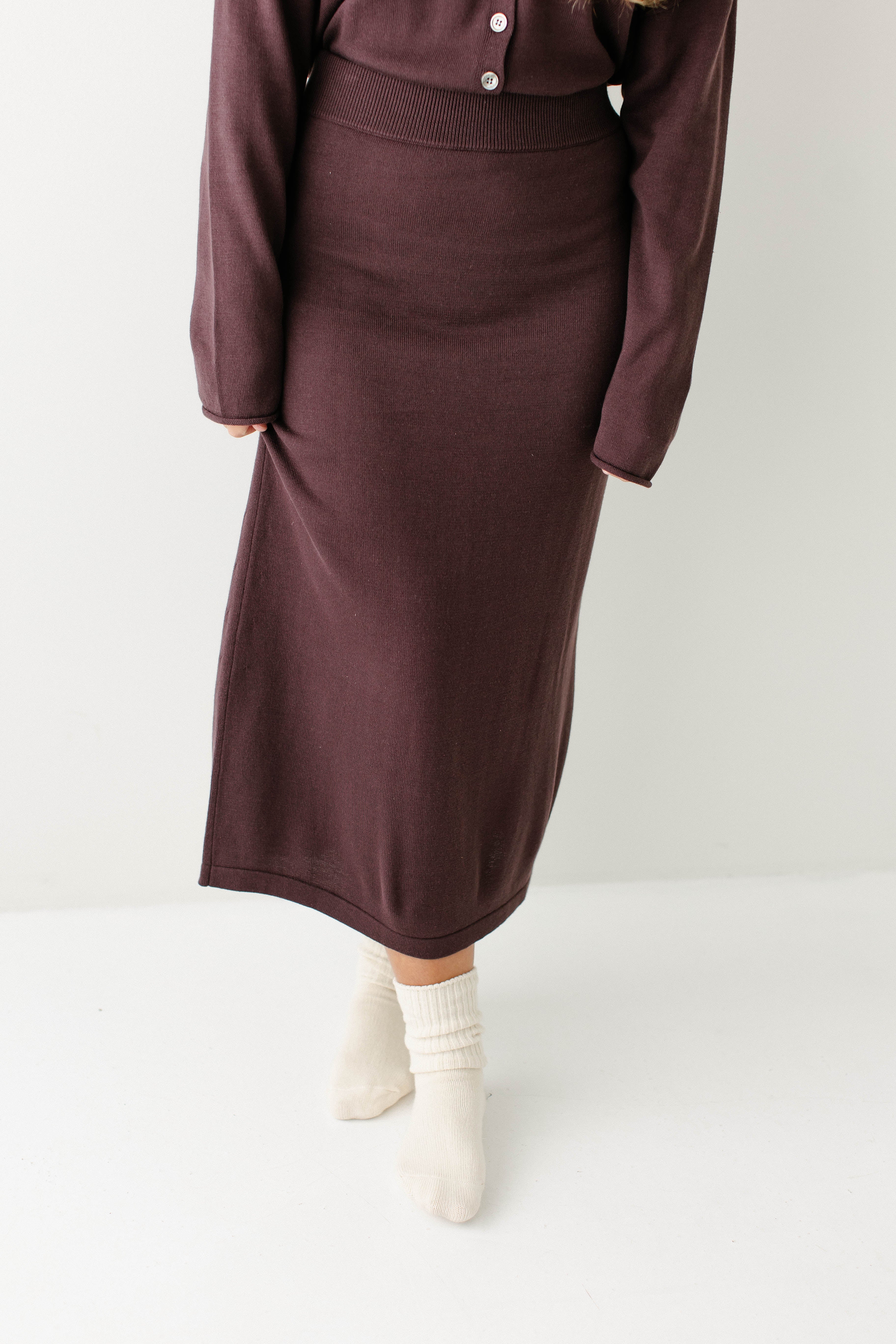 Jana Cotton Blend Midi Sweater Skirt FINAL SALE - Image 8