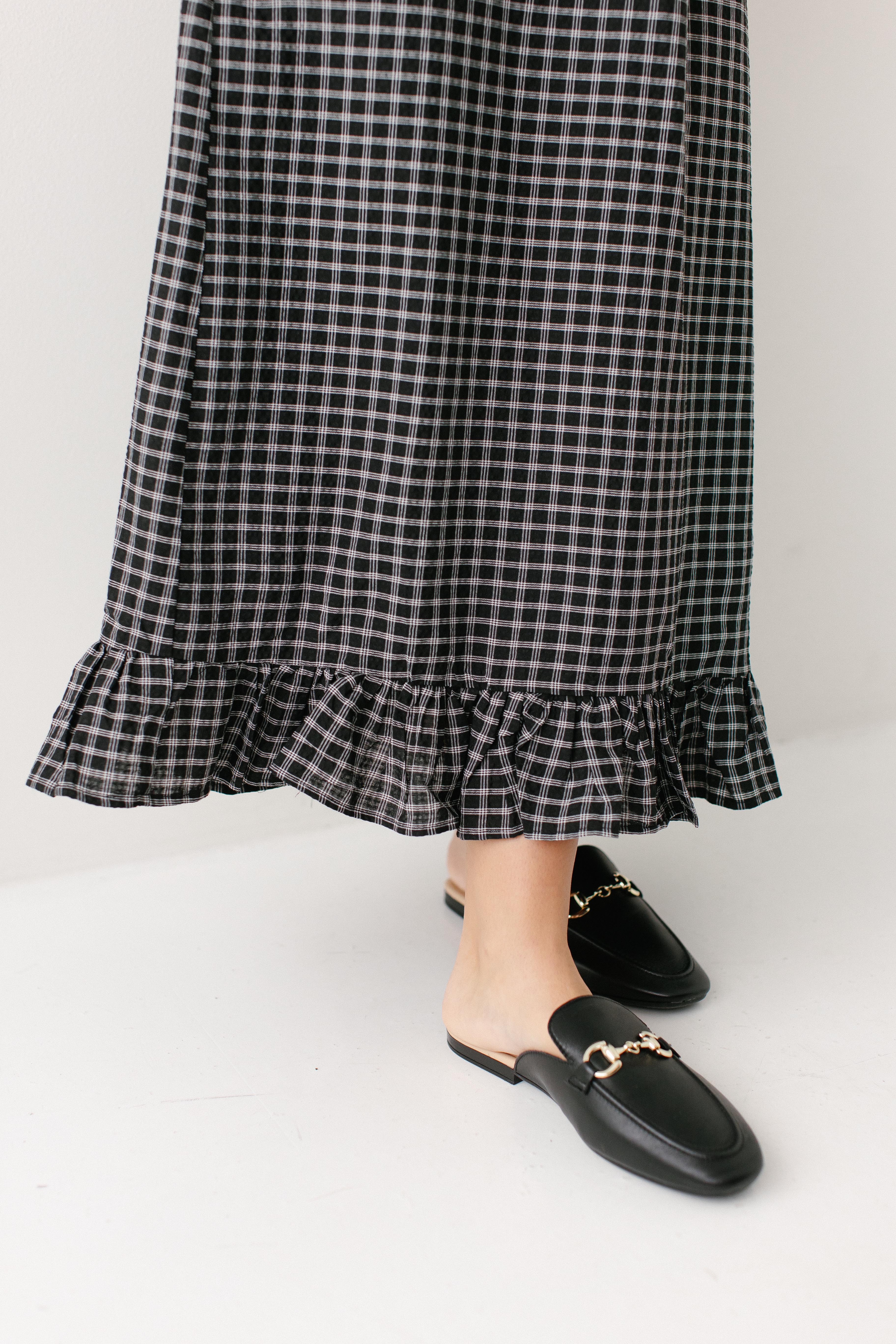 Jenn Plaid Mini Ruffle Maxi Skirt FINAL SALE - Image 9