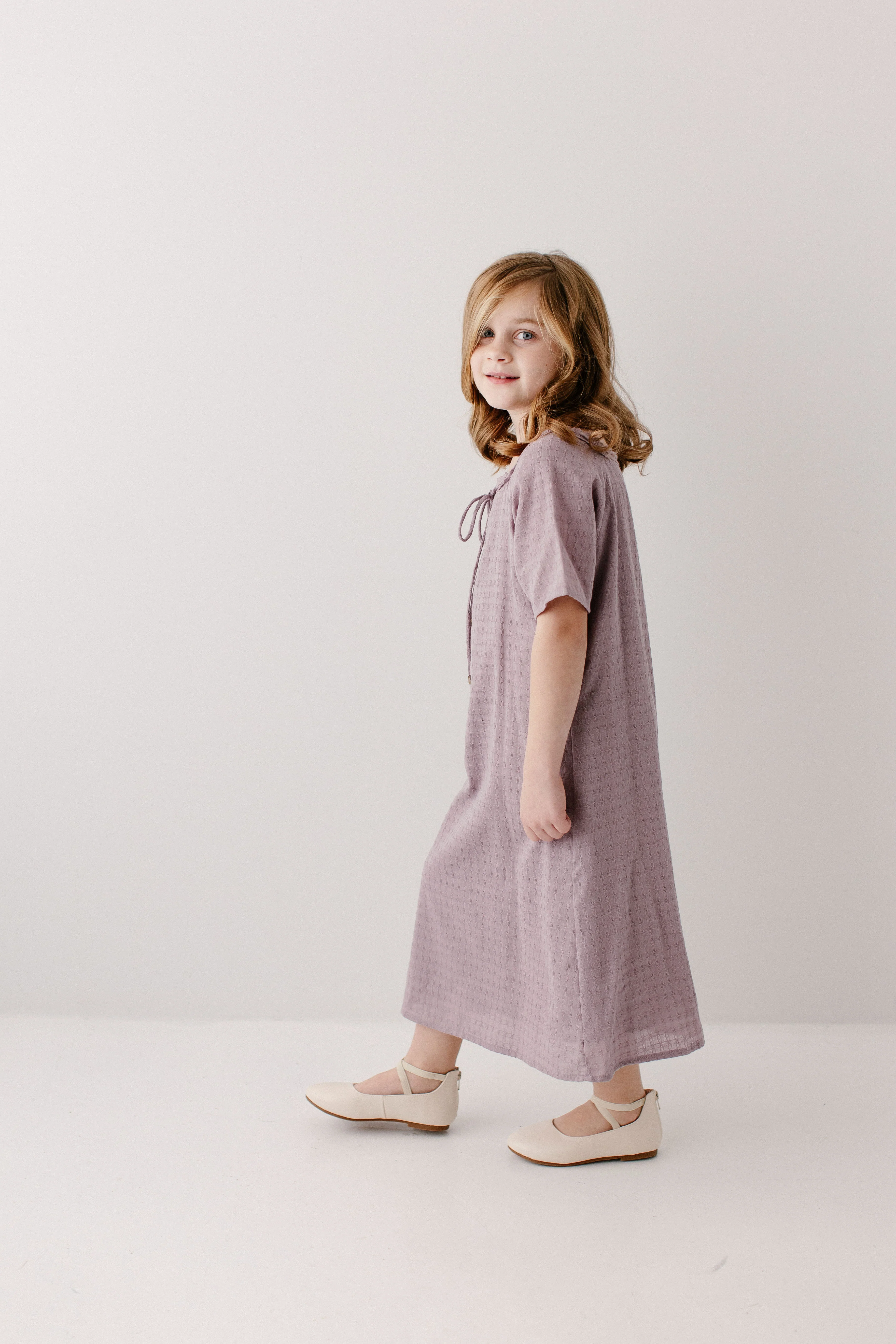 Jenna Girl Lace Trim Peasant Dress - Image 14