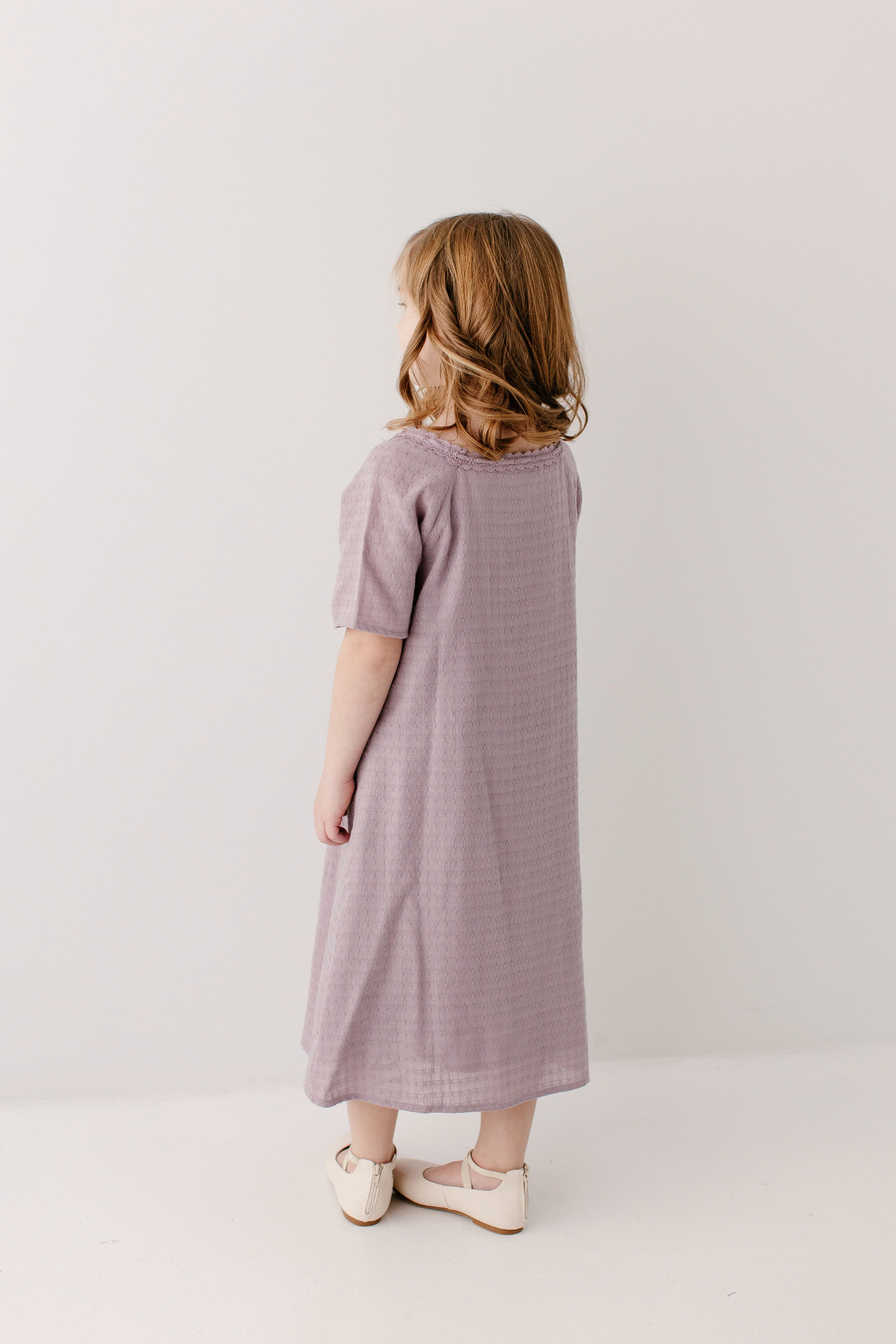 Jenna Girl Lace Trim Peasant Dress - Image 16