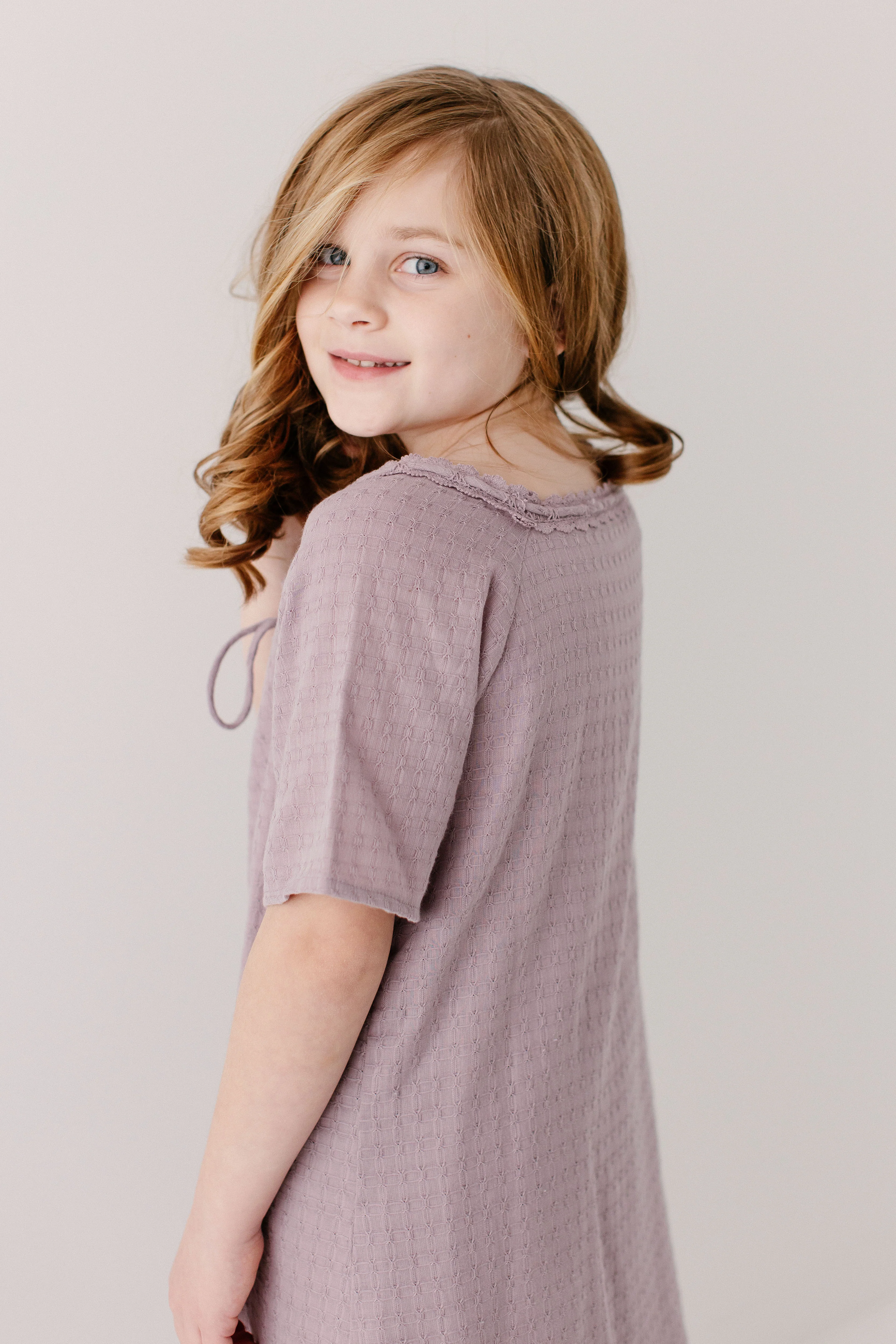 Jenna Girl Lace Trim Peasant Dress - Image 17