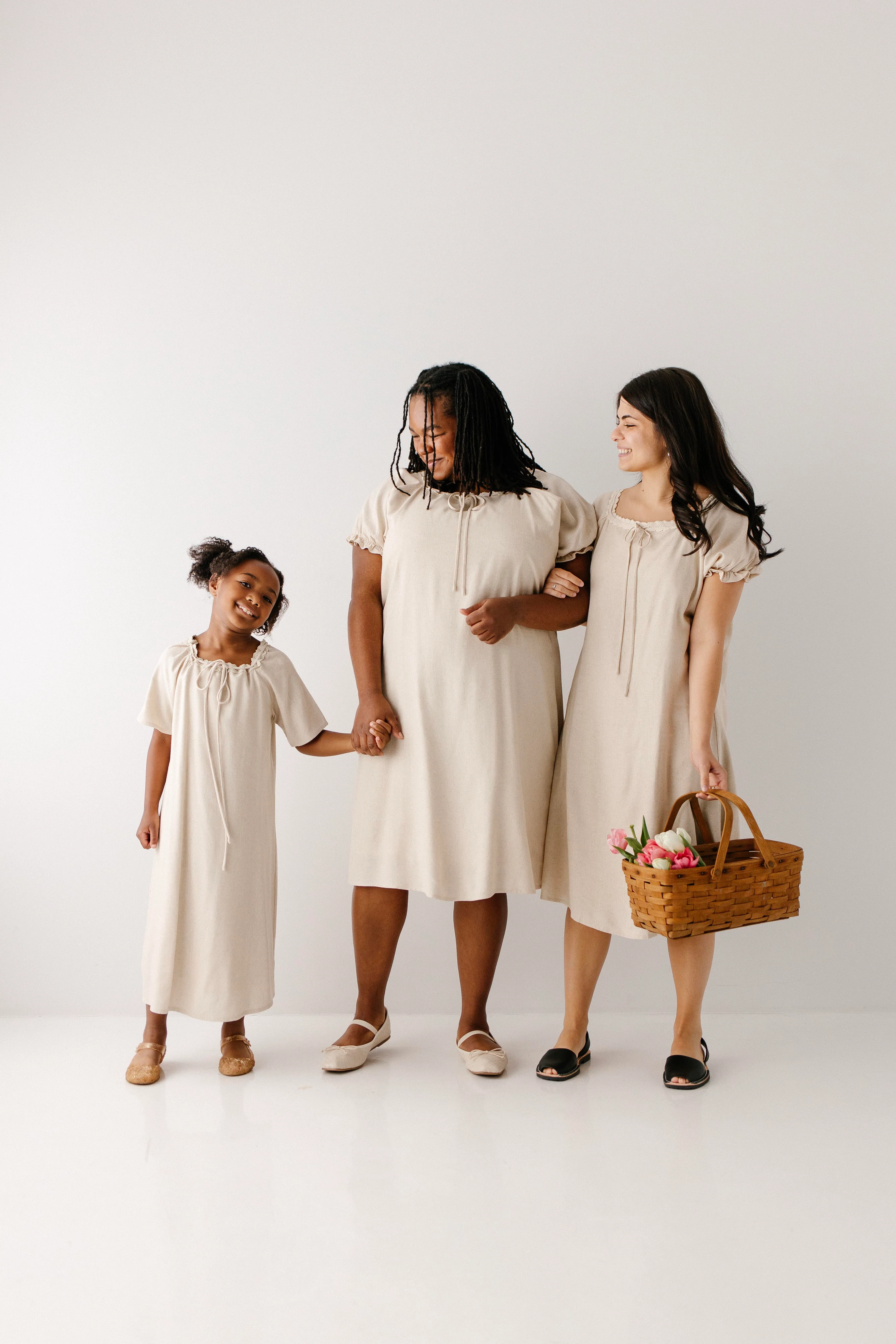 Jenna Girl Lace Trim Peasant Dress - Image 2